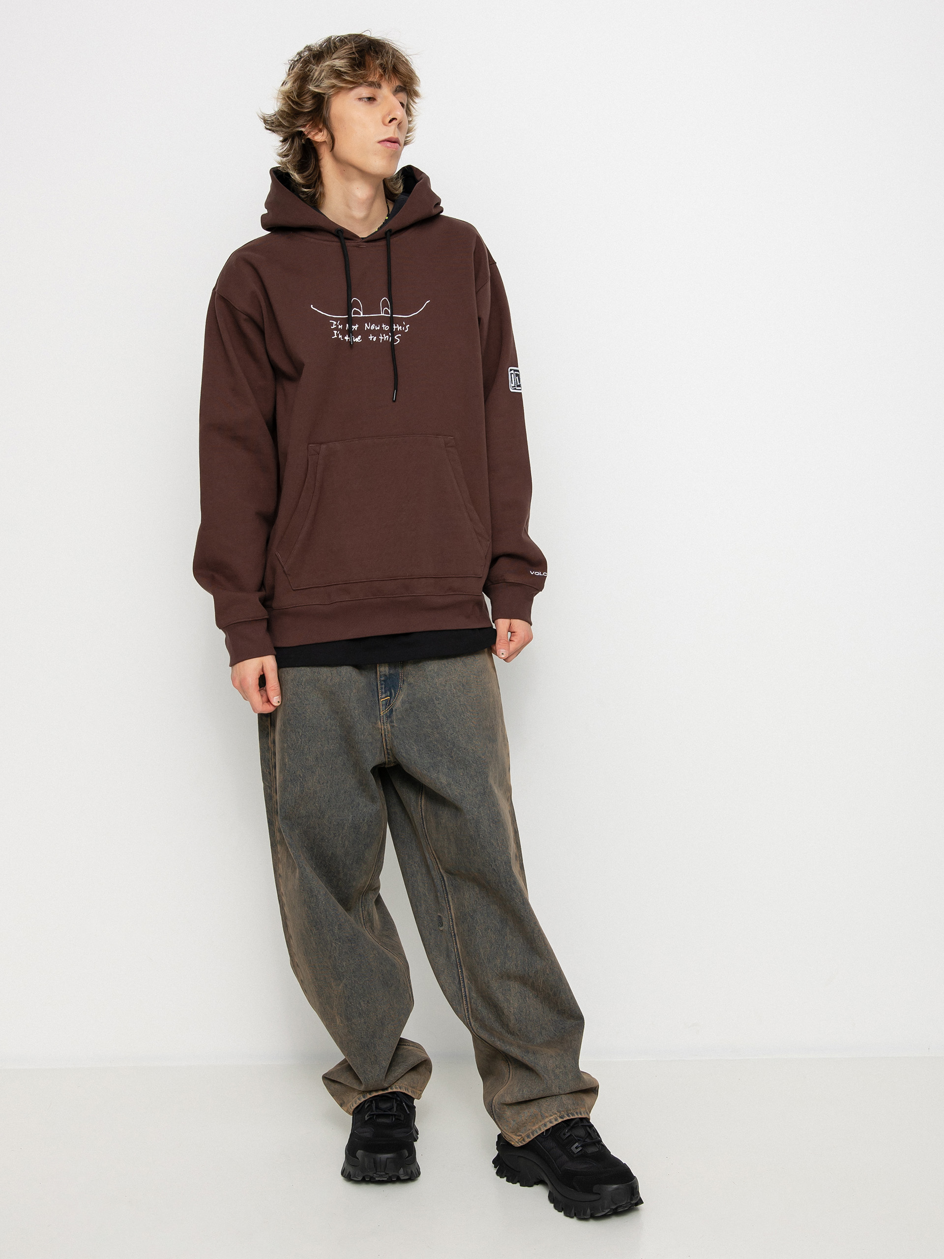 Bluza z kapturem Volcom D.I. HD (brown)