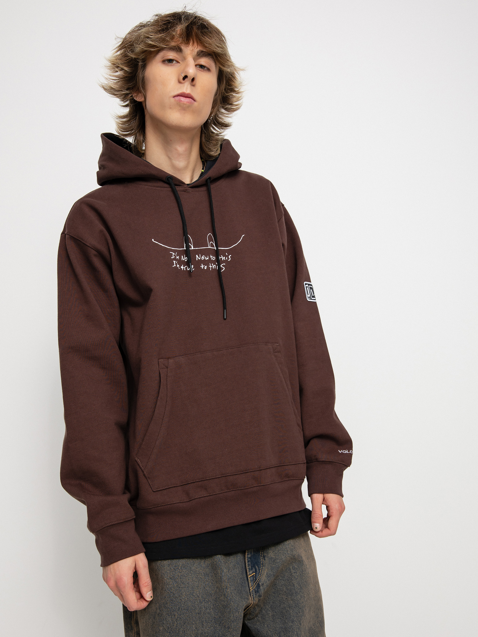 Bluza z kapturem Volcom D.I. HD (brown)