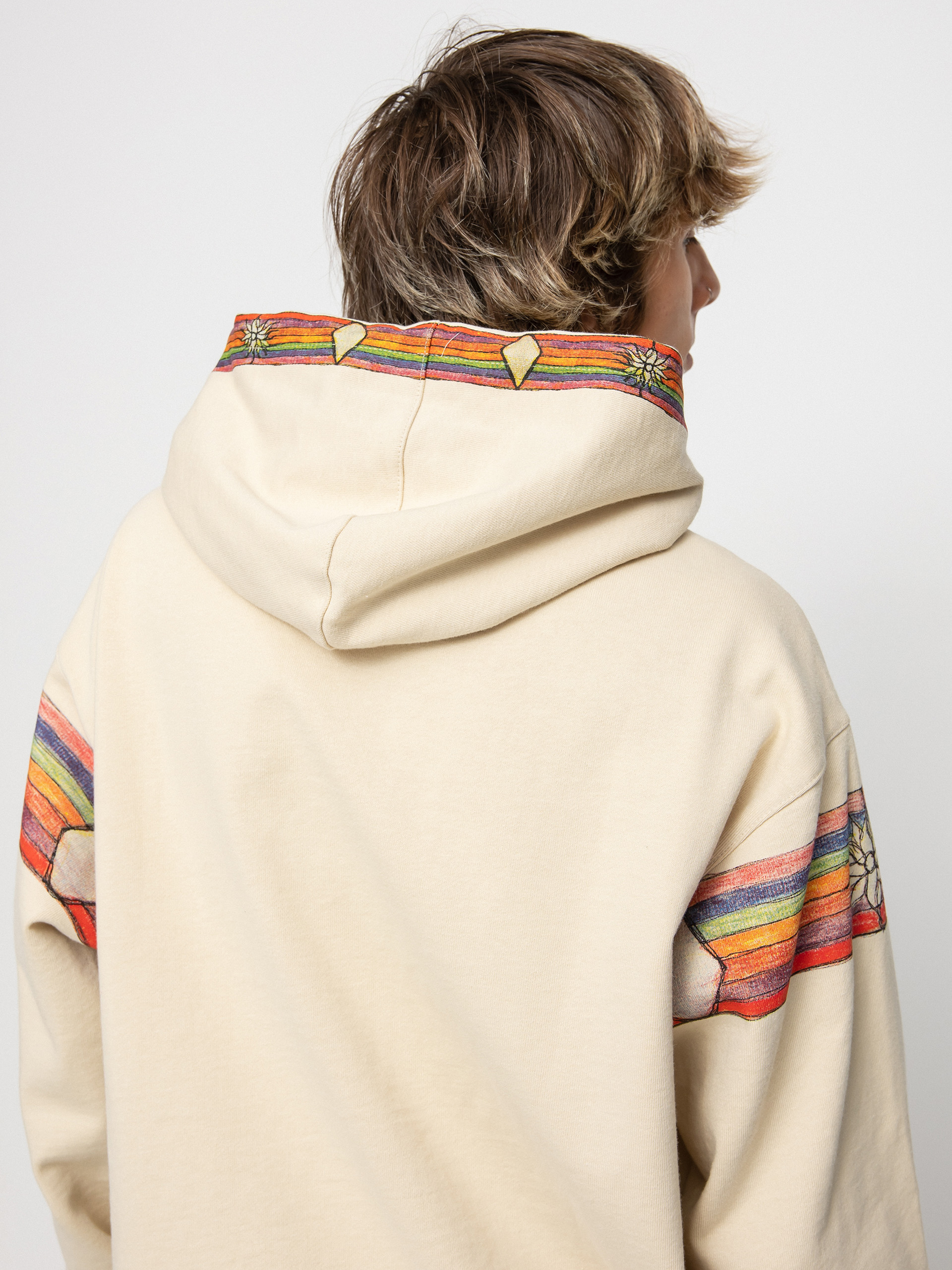 Bluza z kapturem Volcom D.I. HD (off white)