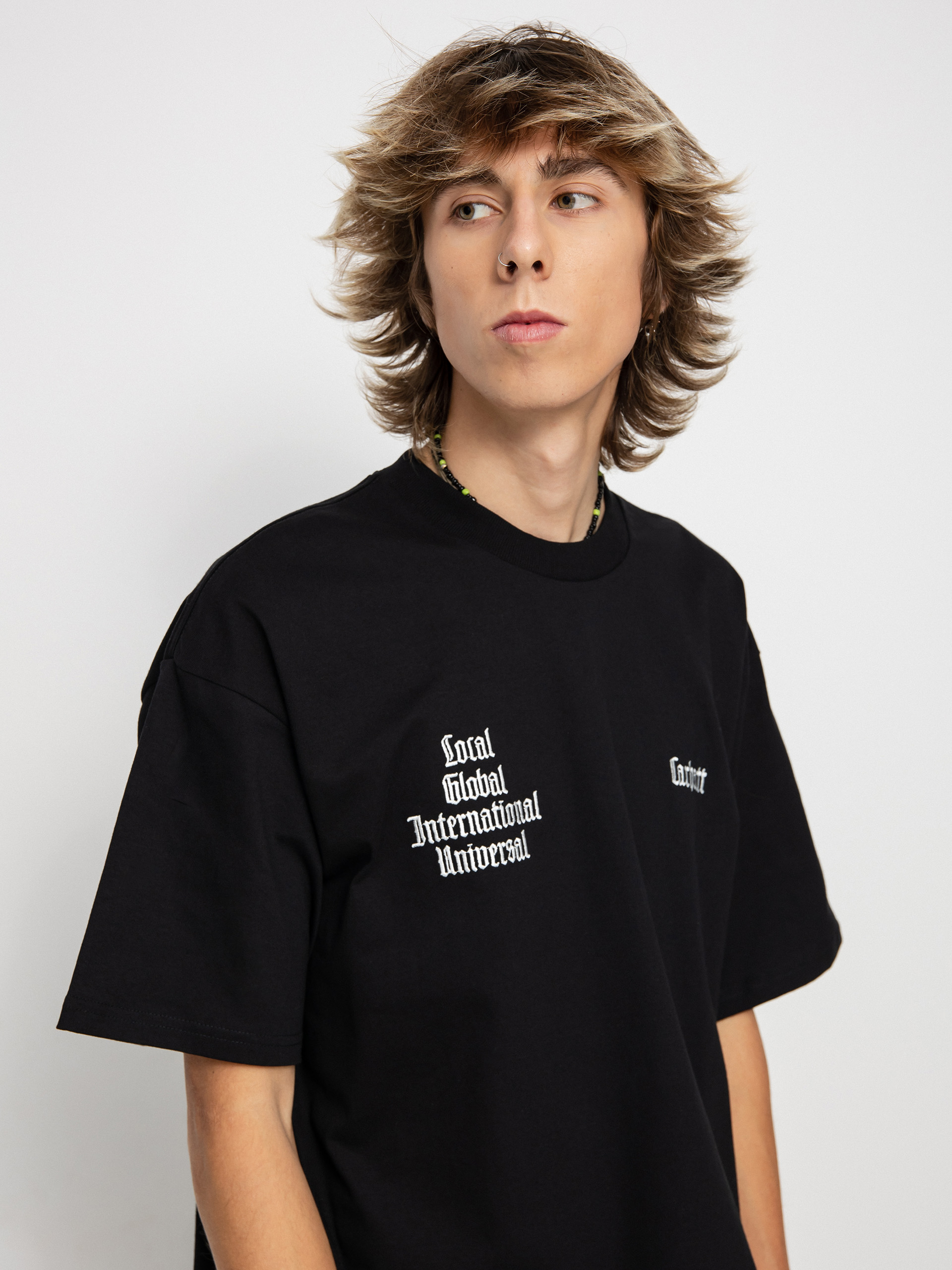 T-shirt Carhartt WIP Letterman (black/wax)