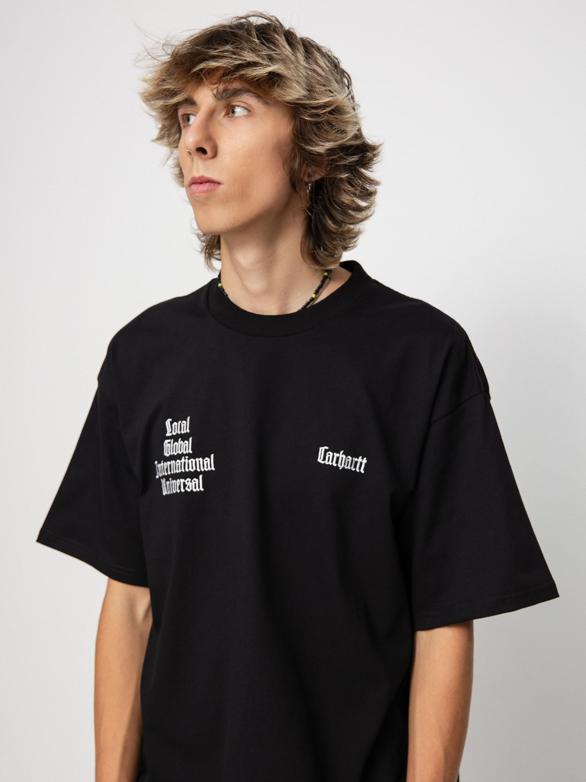 T-shirt Carhartt WIP Letterman (black/wax)