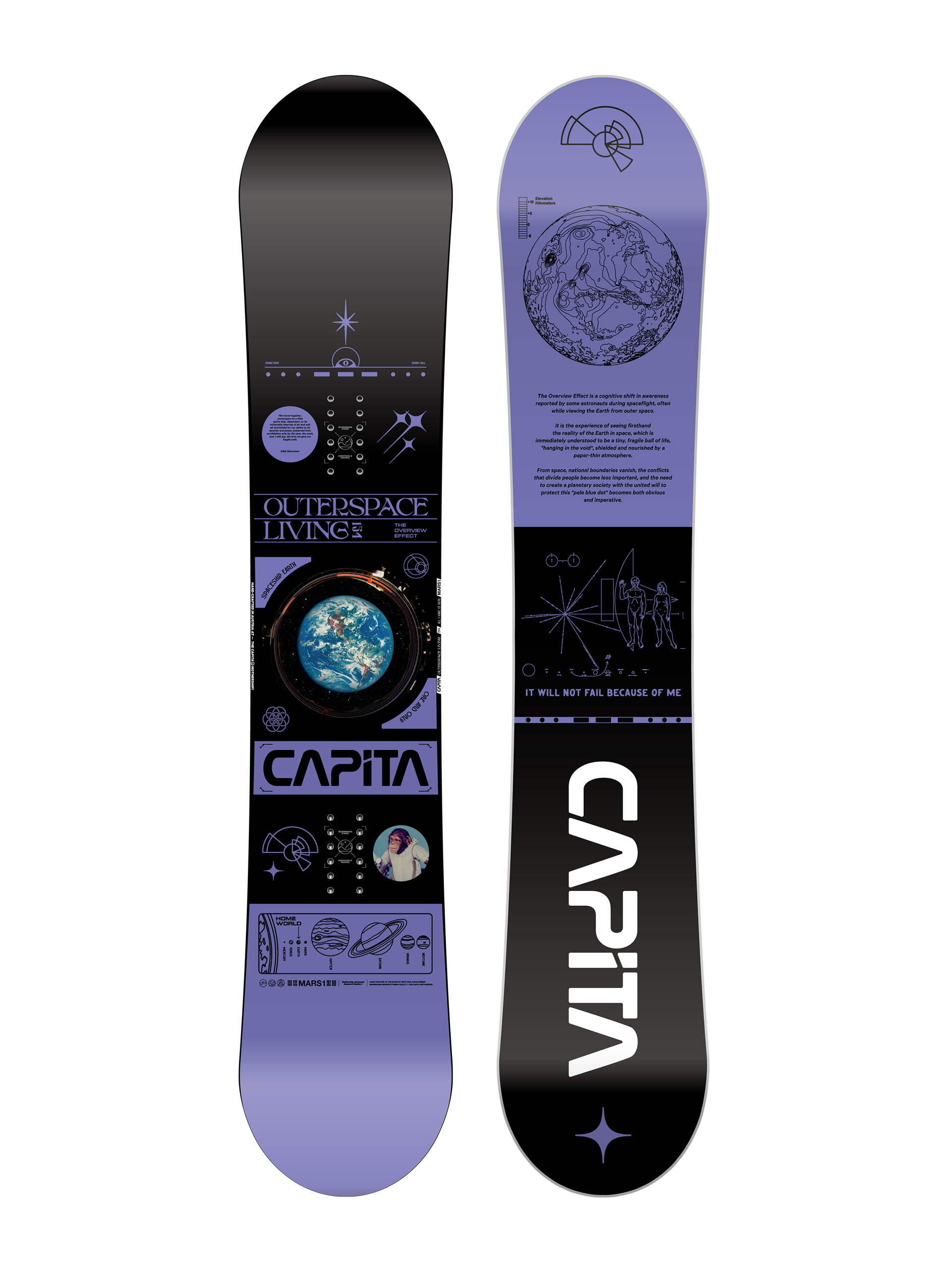 Męska Deska snowboardowa Capita Outerspace Living (violet)
