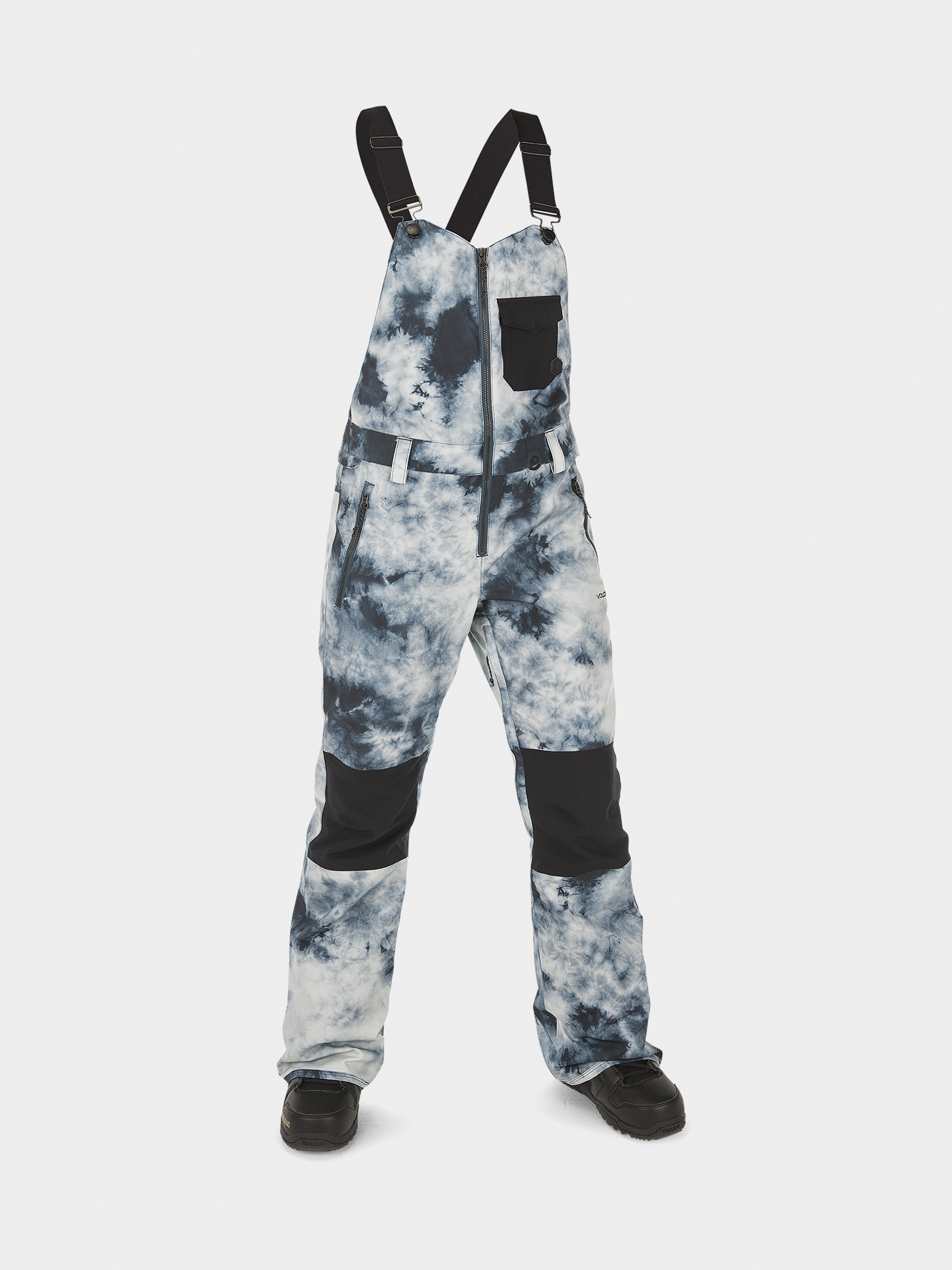 Damskie Spodnie snowboardowe Volcom Swift Bib Overall (storm tie dye)