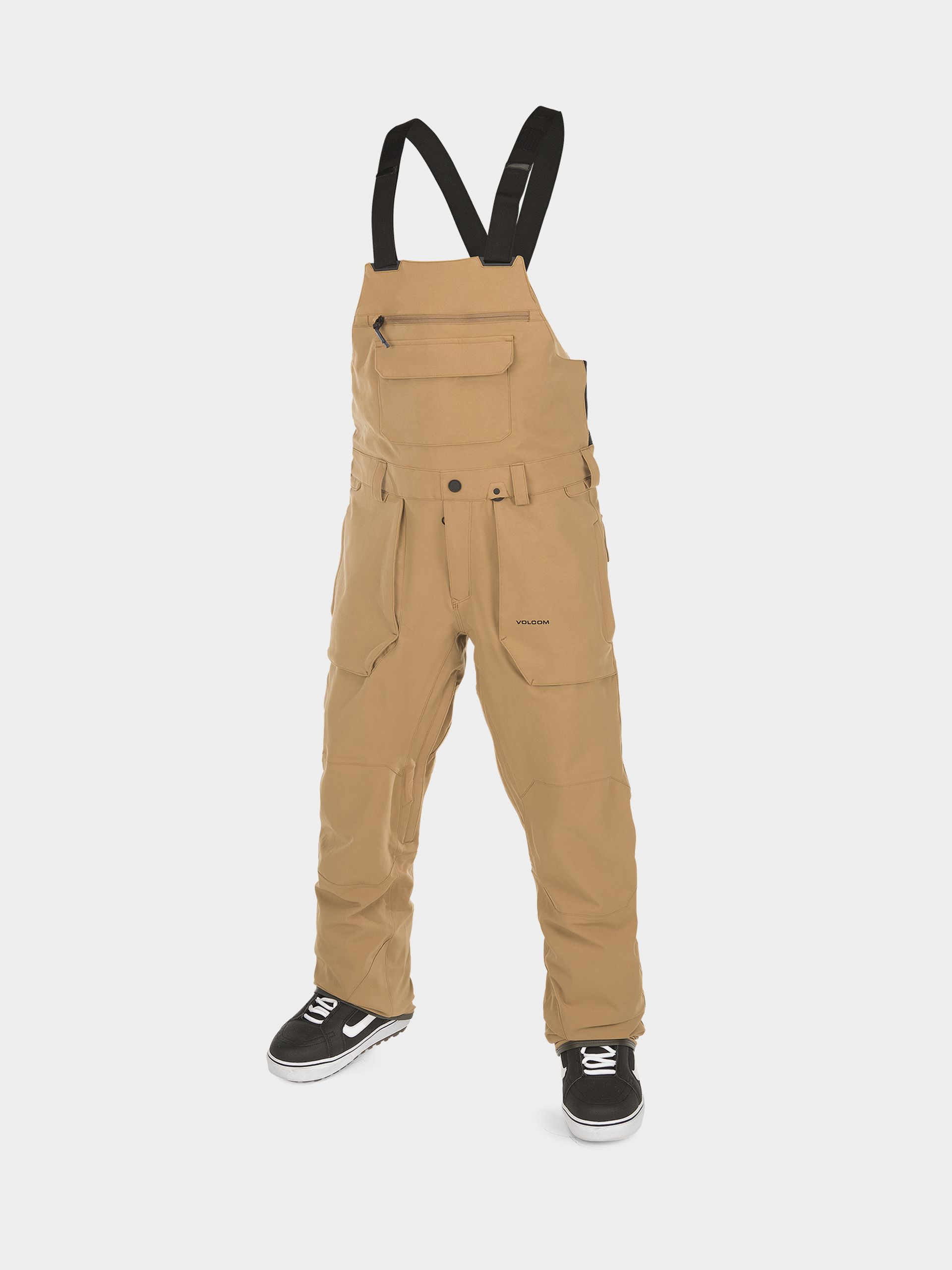 Męskie Spodnie snowboardowe Volcom Roan Bib Overall (caramel)