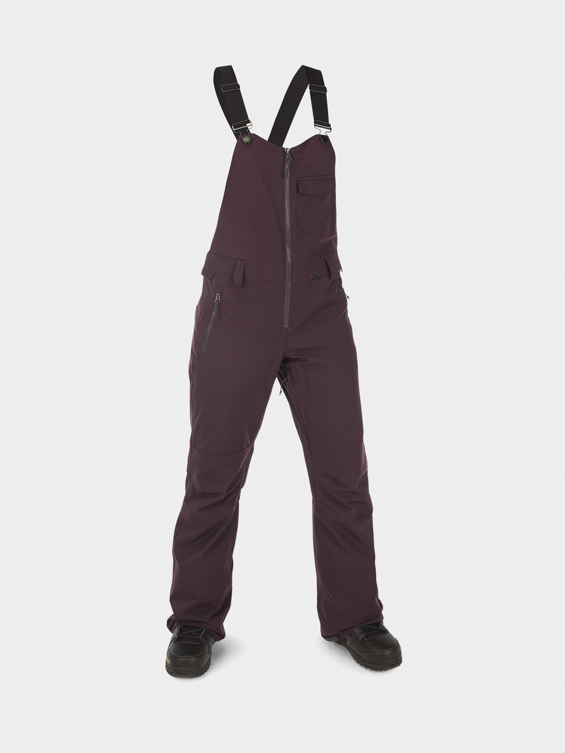 Damskie Spodnie snowboardowe Volcom Swift Bib Overall (black plum)