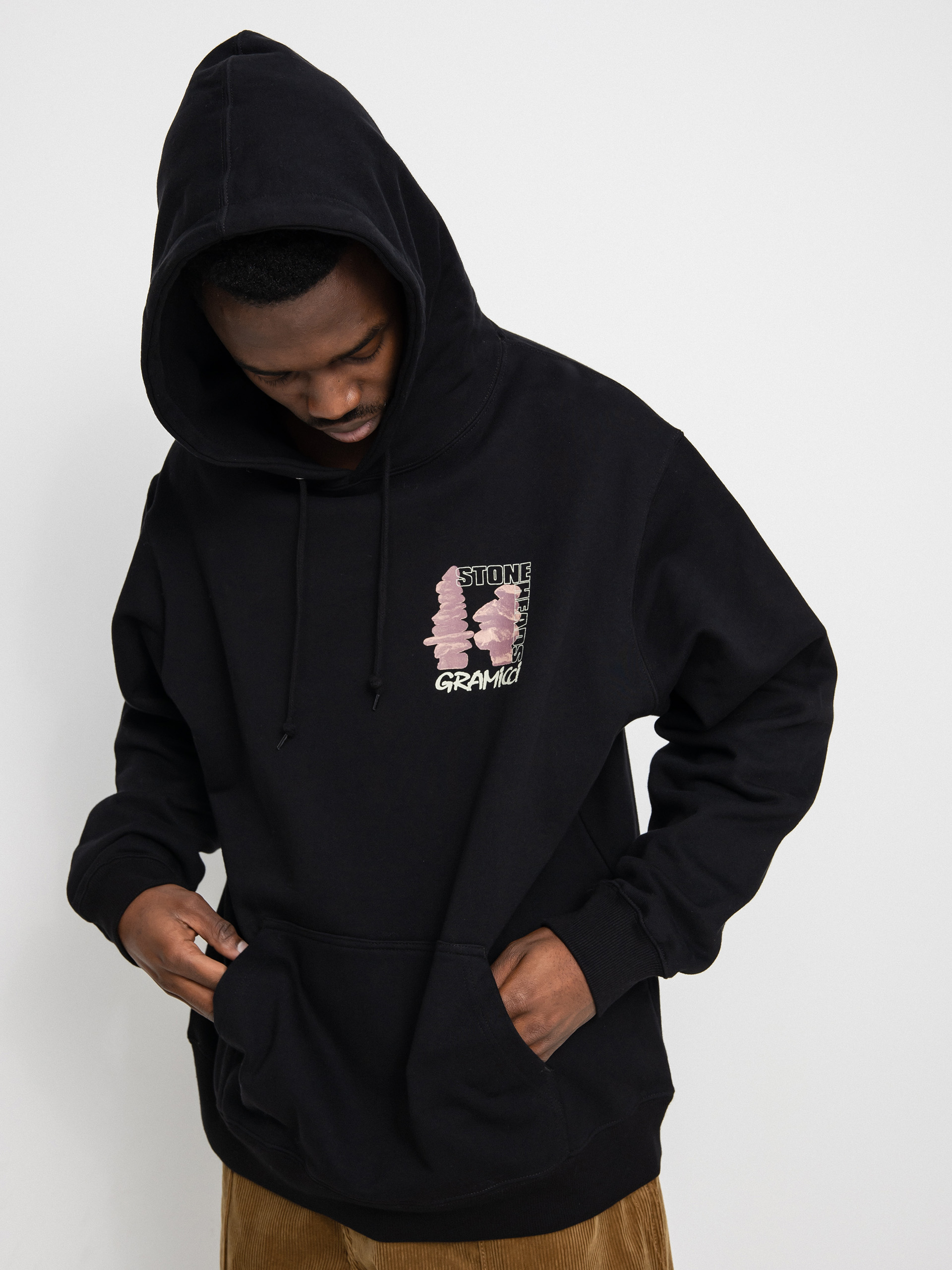 Bluza z kapturem Gramicci Stoneheads HD (black)