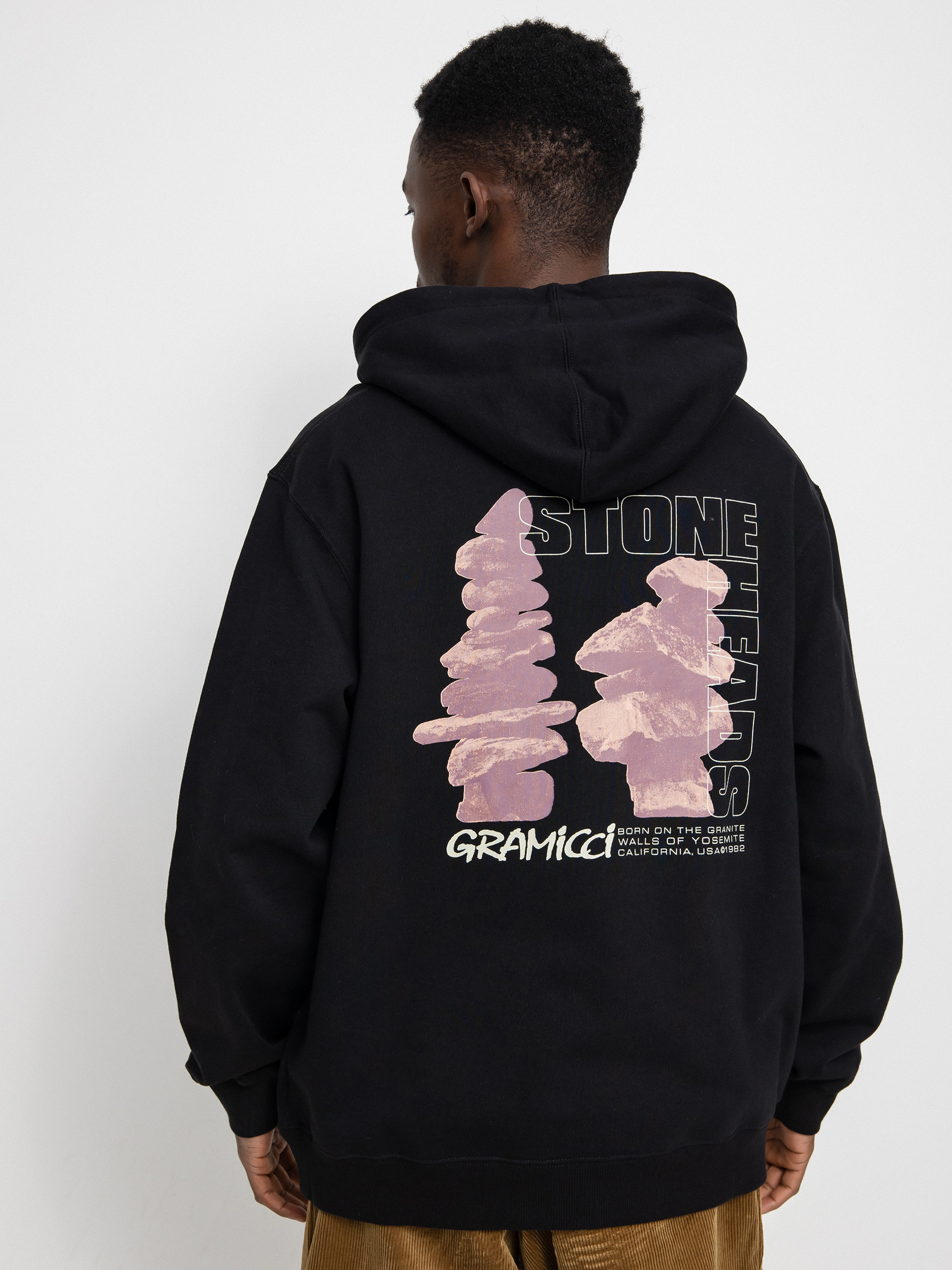 Bluza z kapturem Gramicci Stoneheads HD (black)