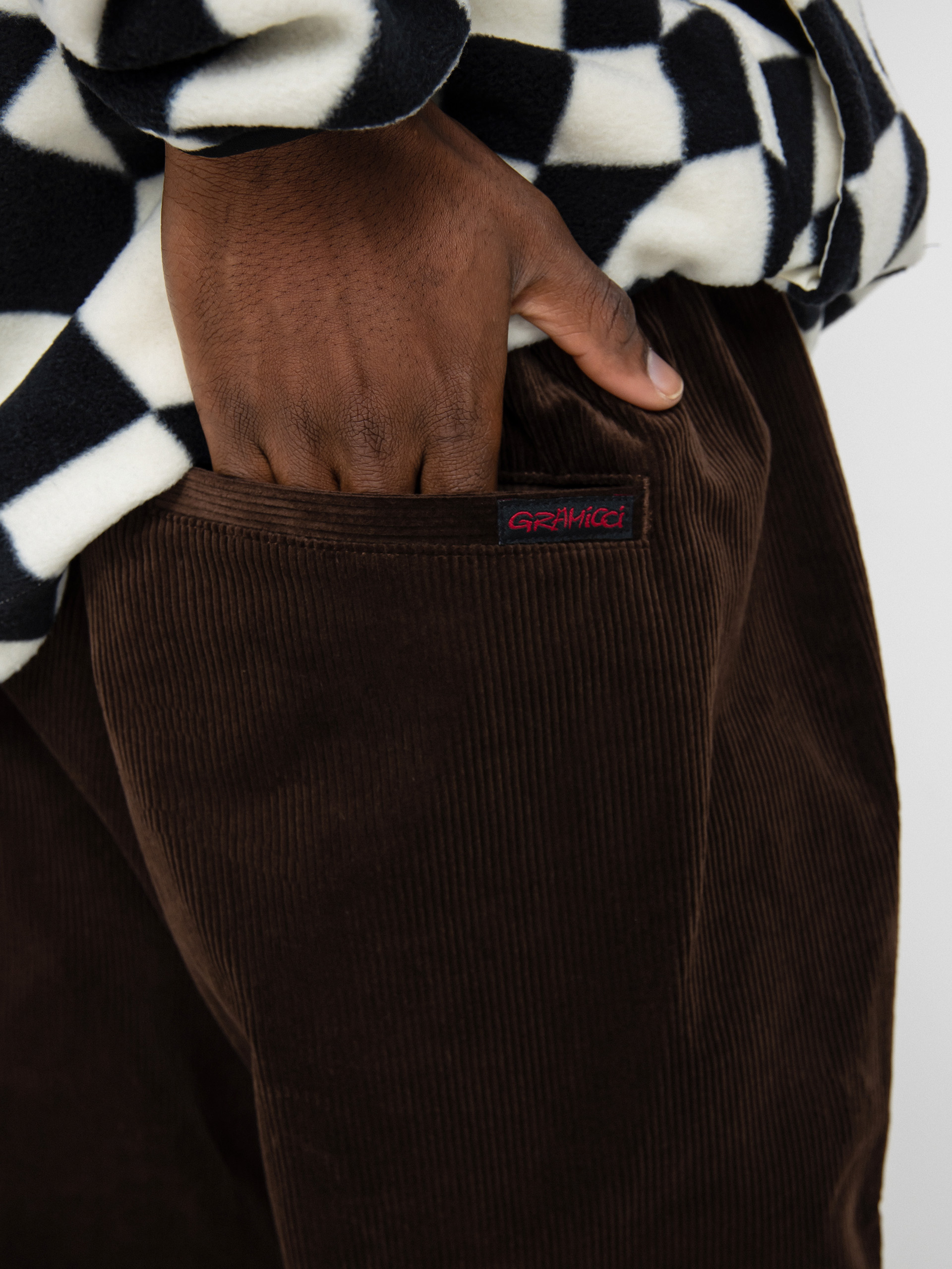 Spodnie Gramicci Corduroy Loose Tapered (dark brown)