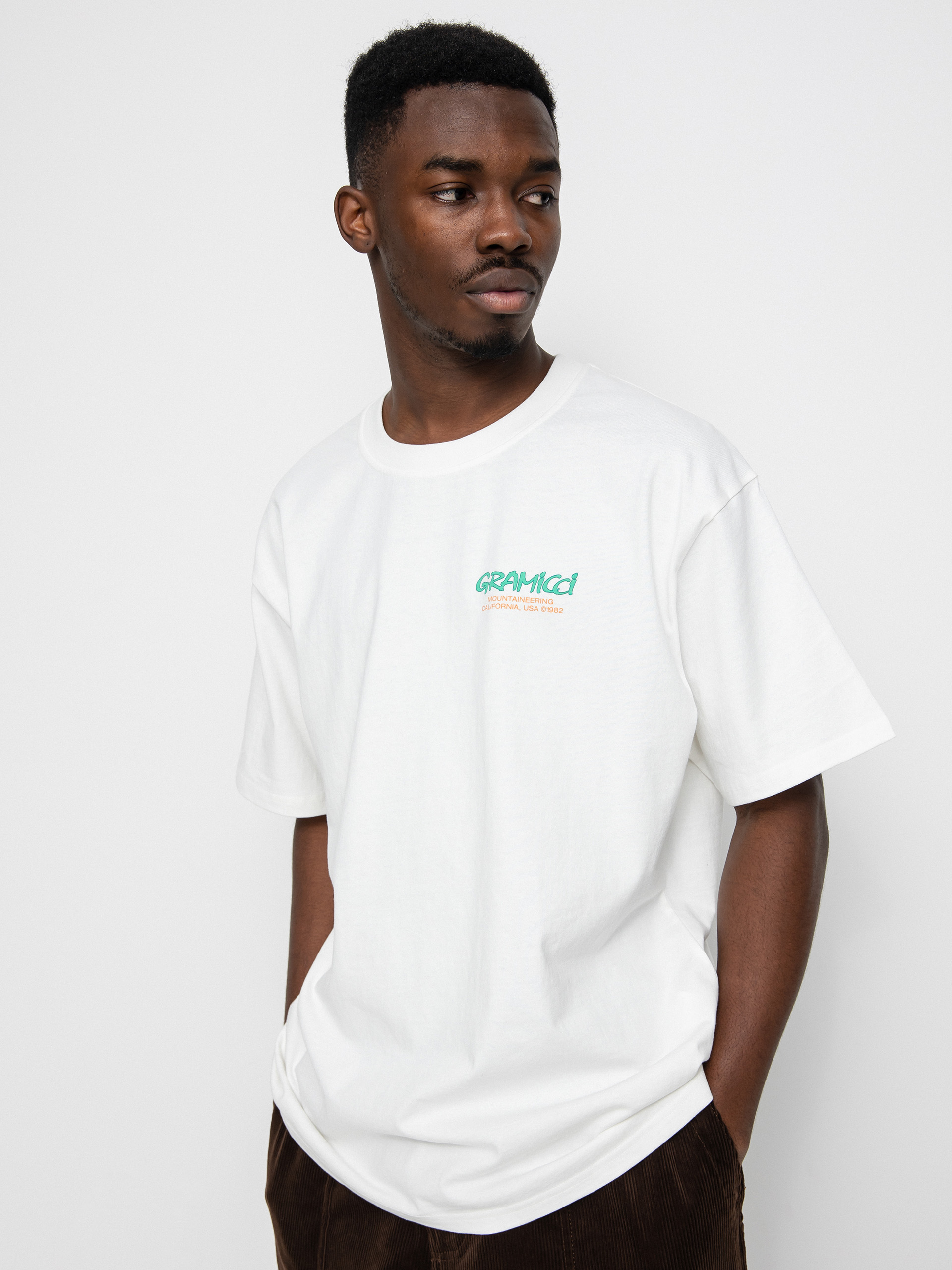 T-shirt Gramicci Mountaineering (white/green)