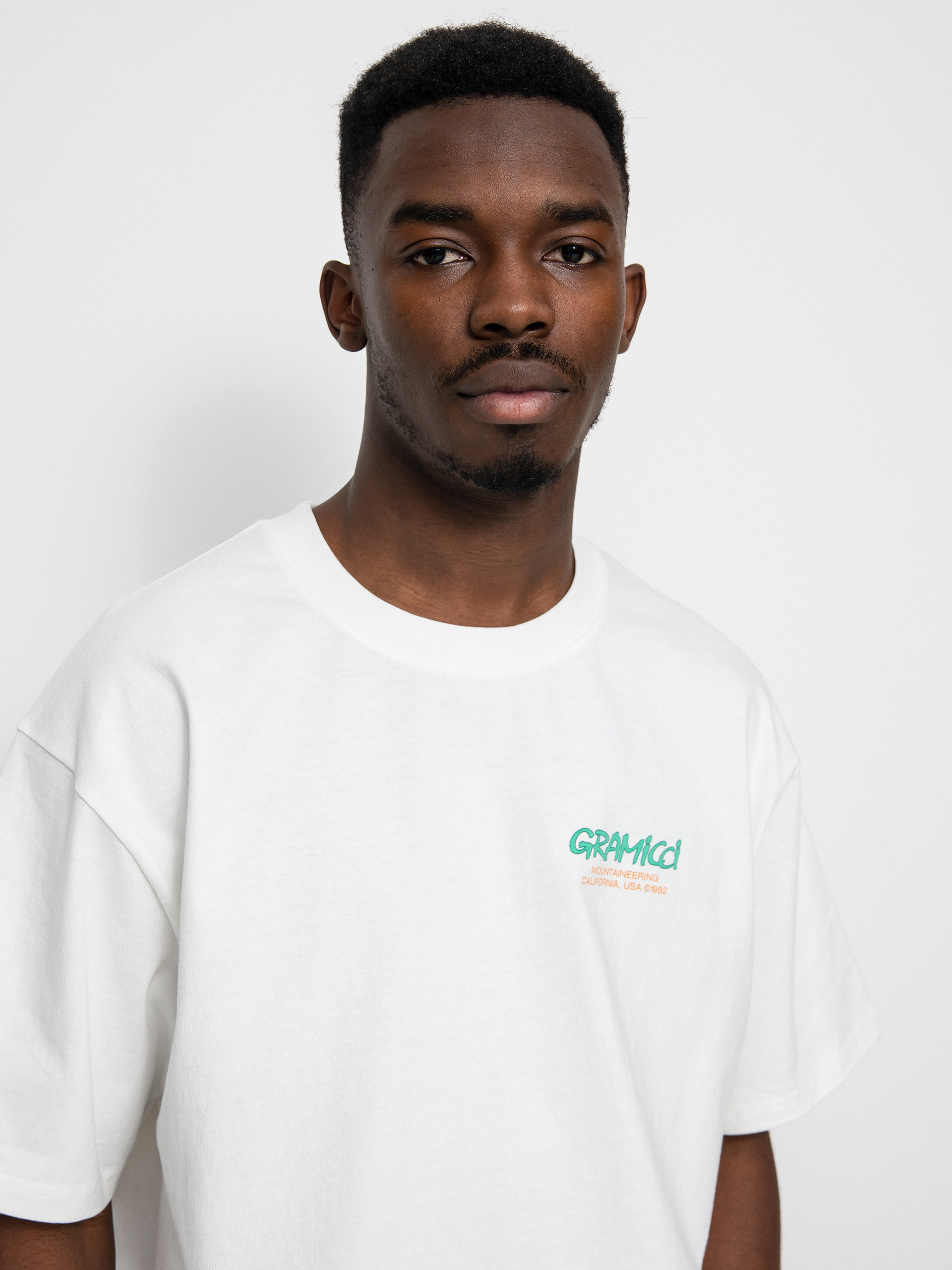 T-shirt Gramicci Mountaineering (white/green)