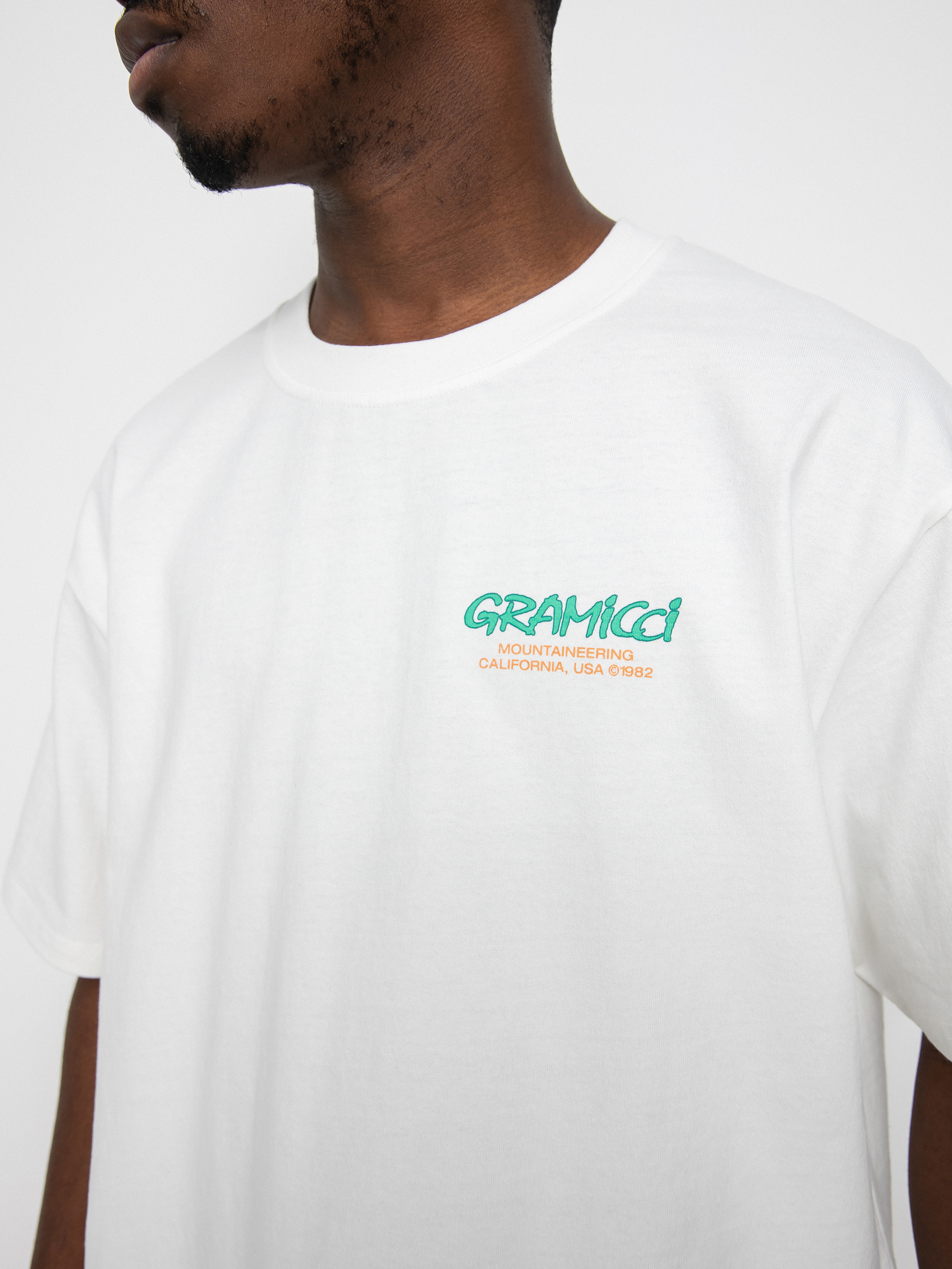 T-shirt Gramicci Mountaineering (white/green)