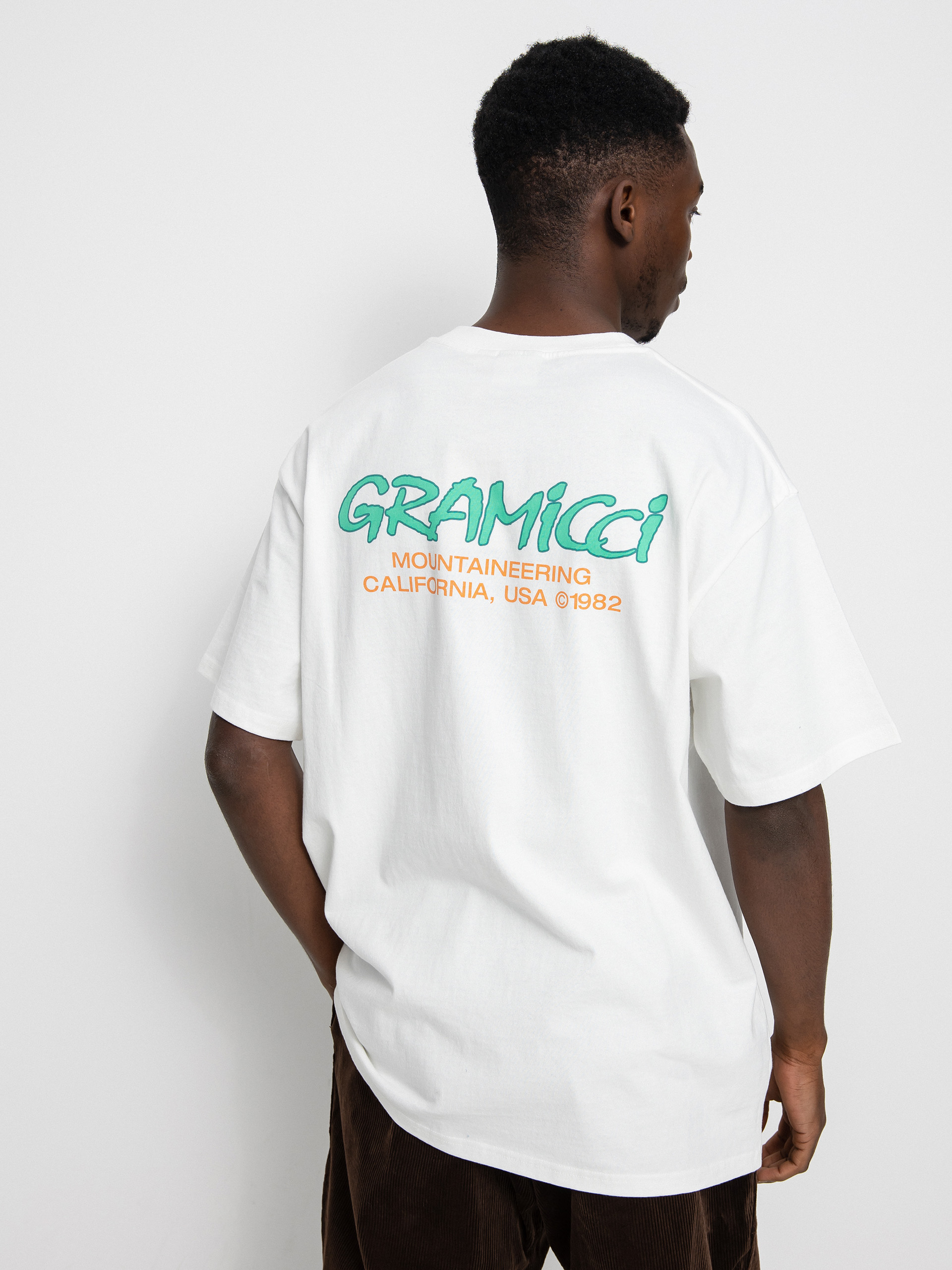 T-shirt Gramicci Mountaineering (white/green)