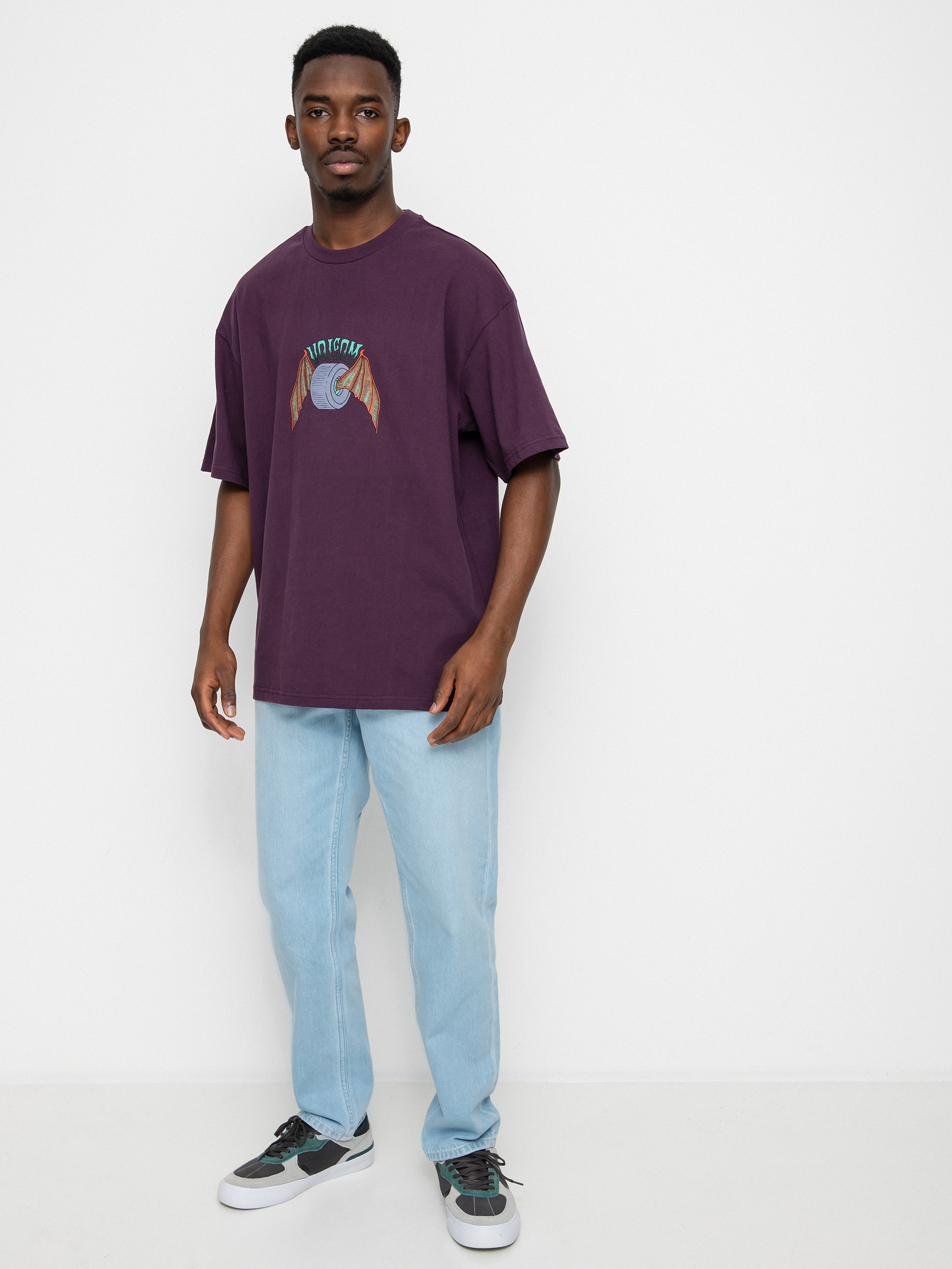T-shirt Volcom Hell Wheel Lse (mulberry)