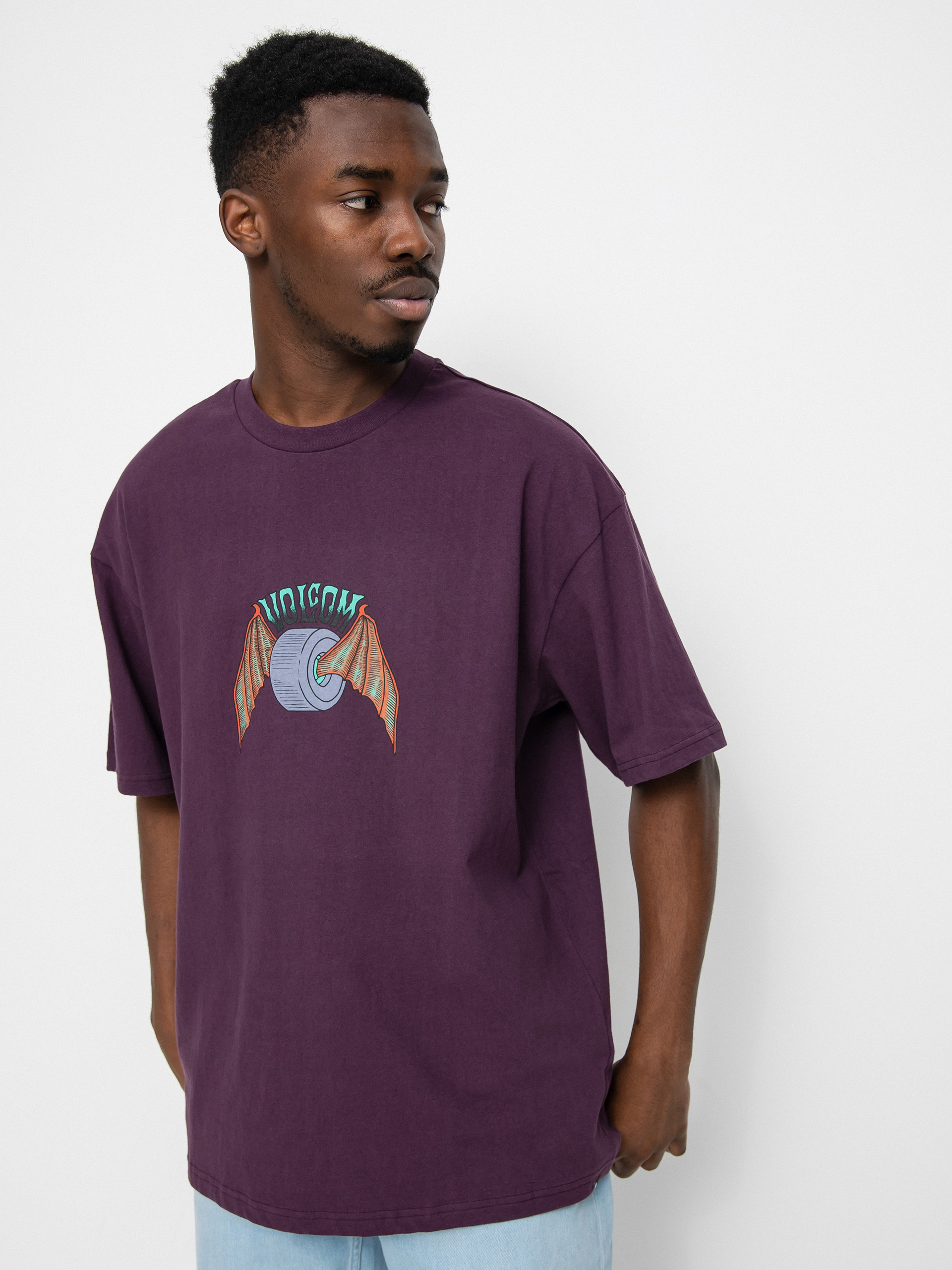 T-shirt Volcom Hell Wheel Lse (mulberry)