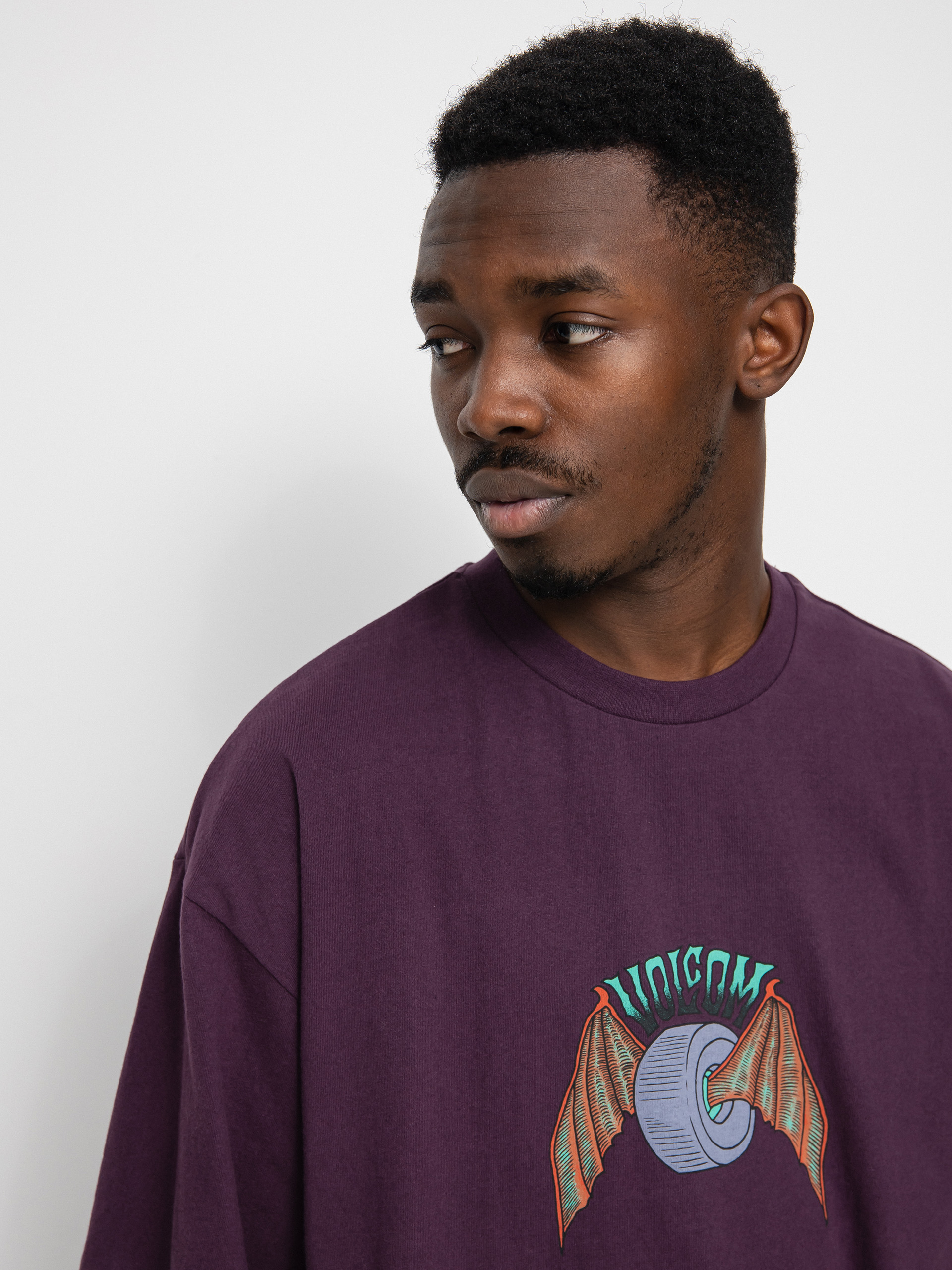 T-shirt Volcom Hell Wheel Lse (mulberry)