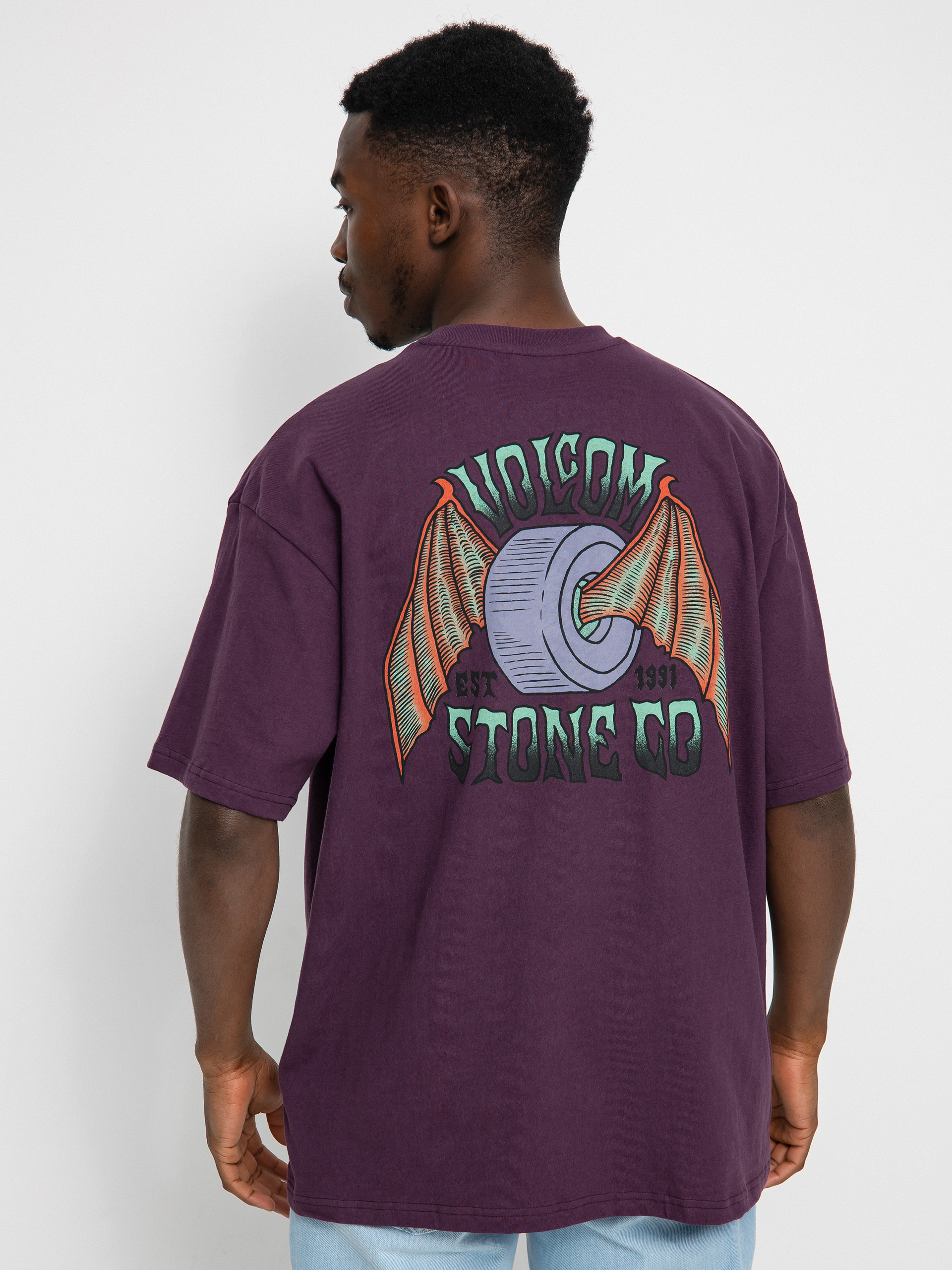 T-shirt Volcom Hell Wheel Lse (mulberry)