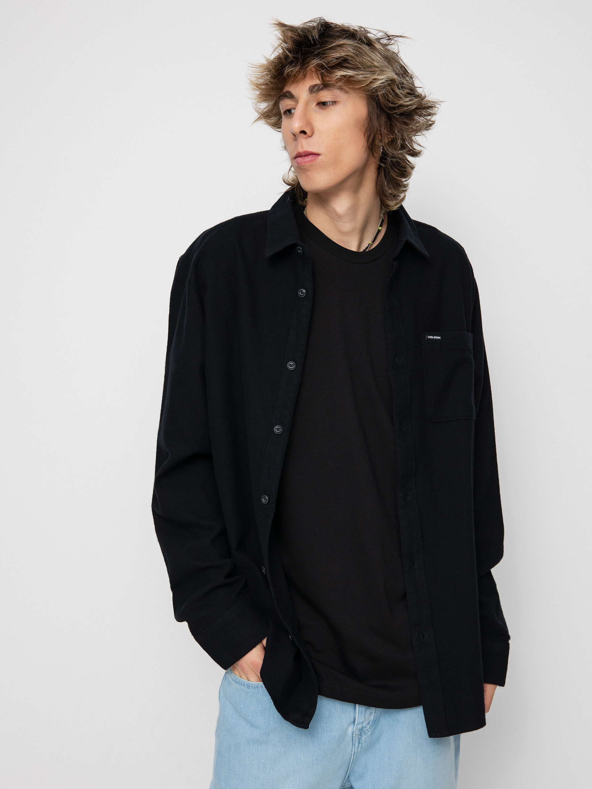 Koszula Volcom Caden Solid Ls (black)