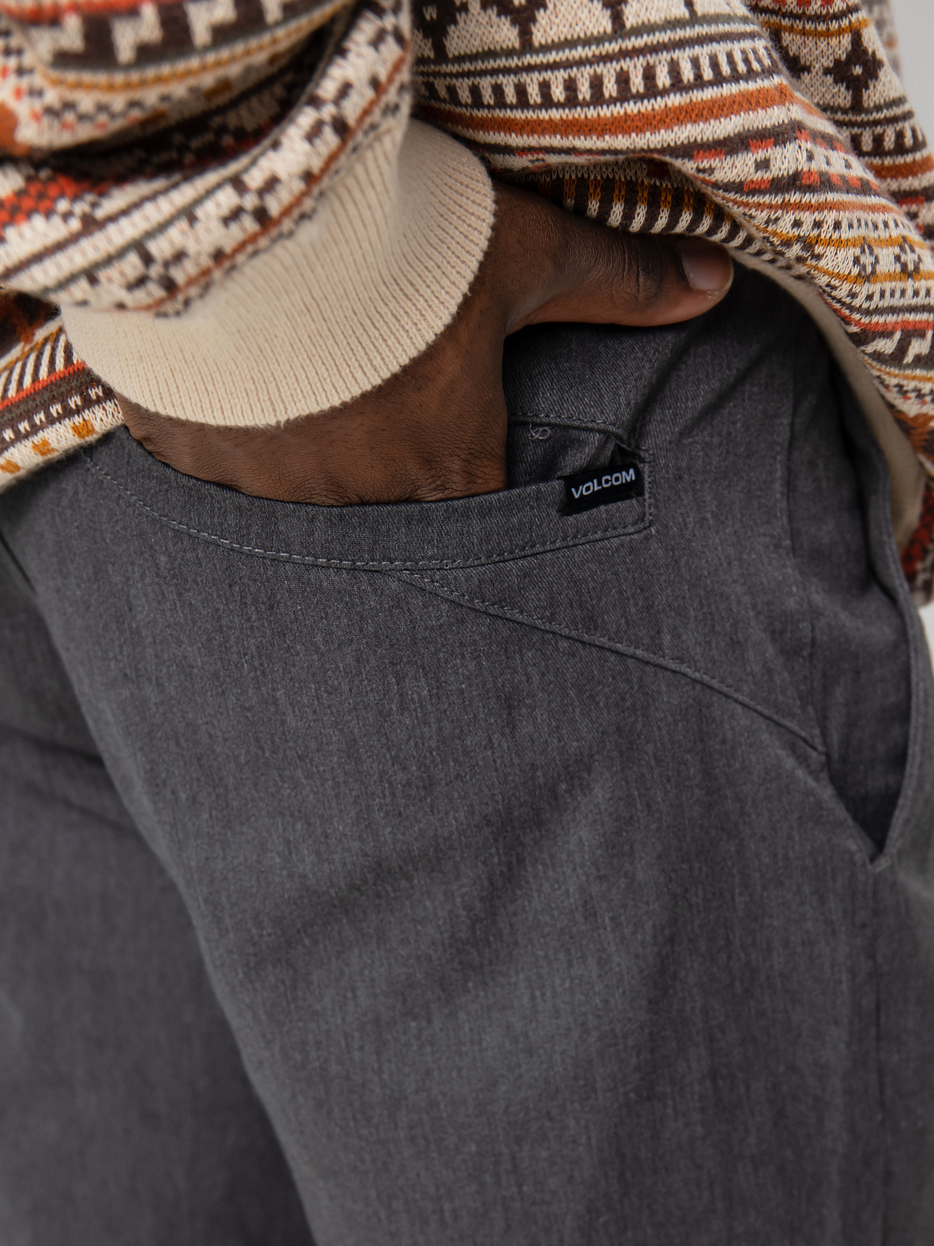 Spodnie Volcom Frickin Modern Stret (charcoal heather)