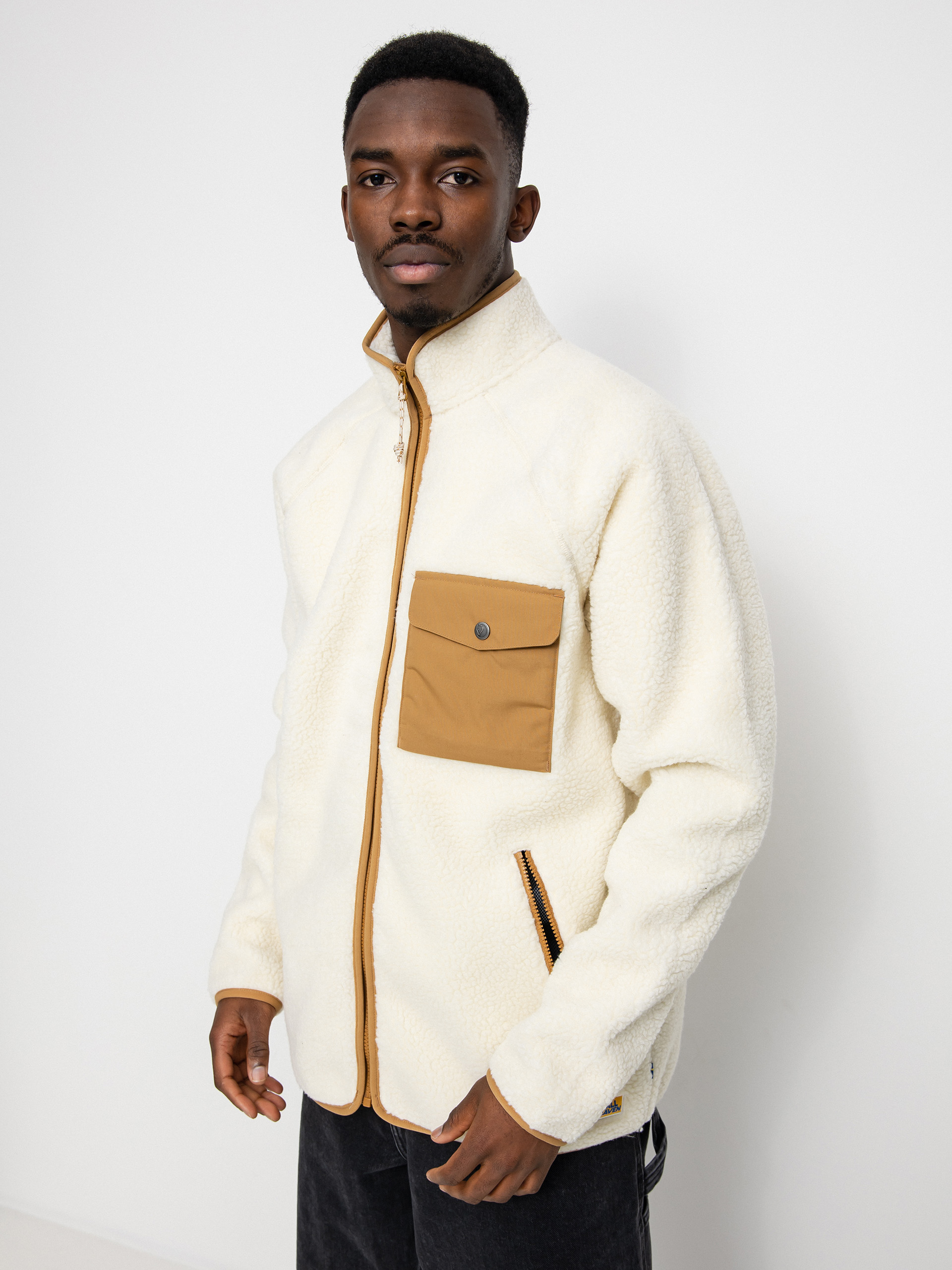 Męski Polar Fjallraven Vardag Pile (chalk white)