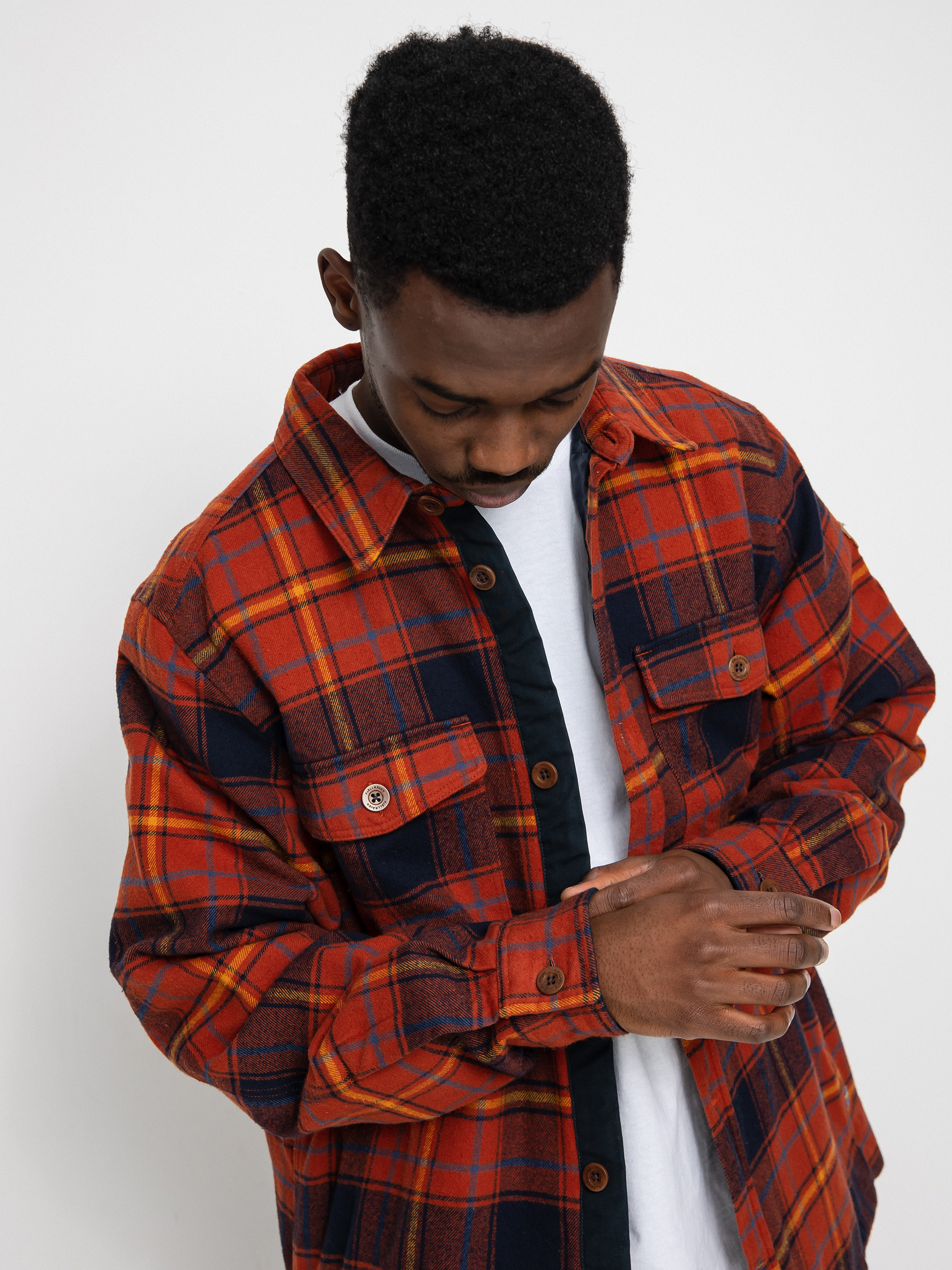 Koszula Fjallraven Ovik Lite Padded (autumn leaf/dark navy)