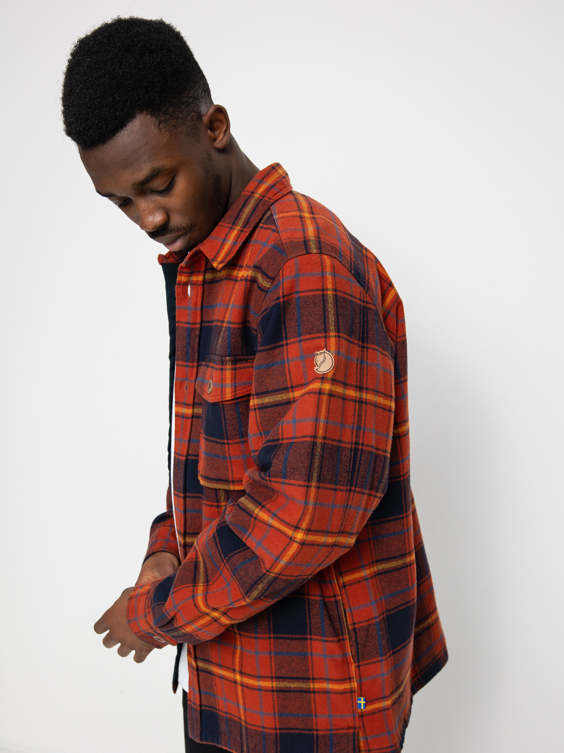 Koszula Fjallraven Ovik Lite Padded (autumn leaf/dark navy)