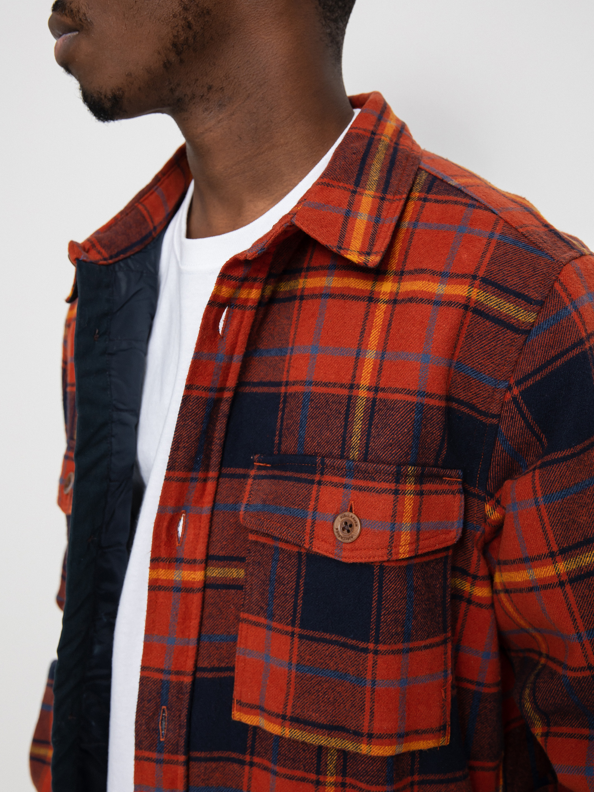 Koszula Fjallraven Ovik Lite Padded (autumn leaf/dark navy)