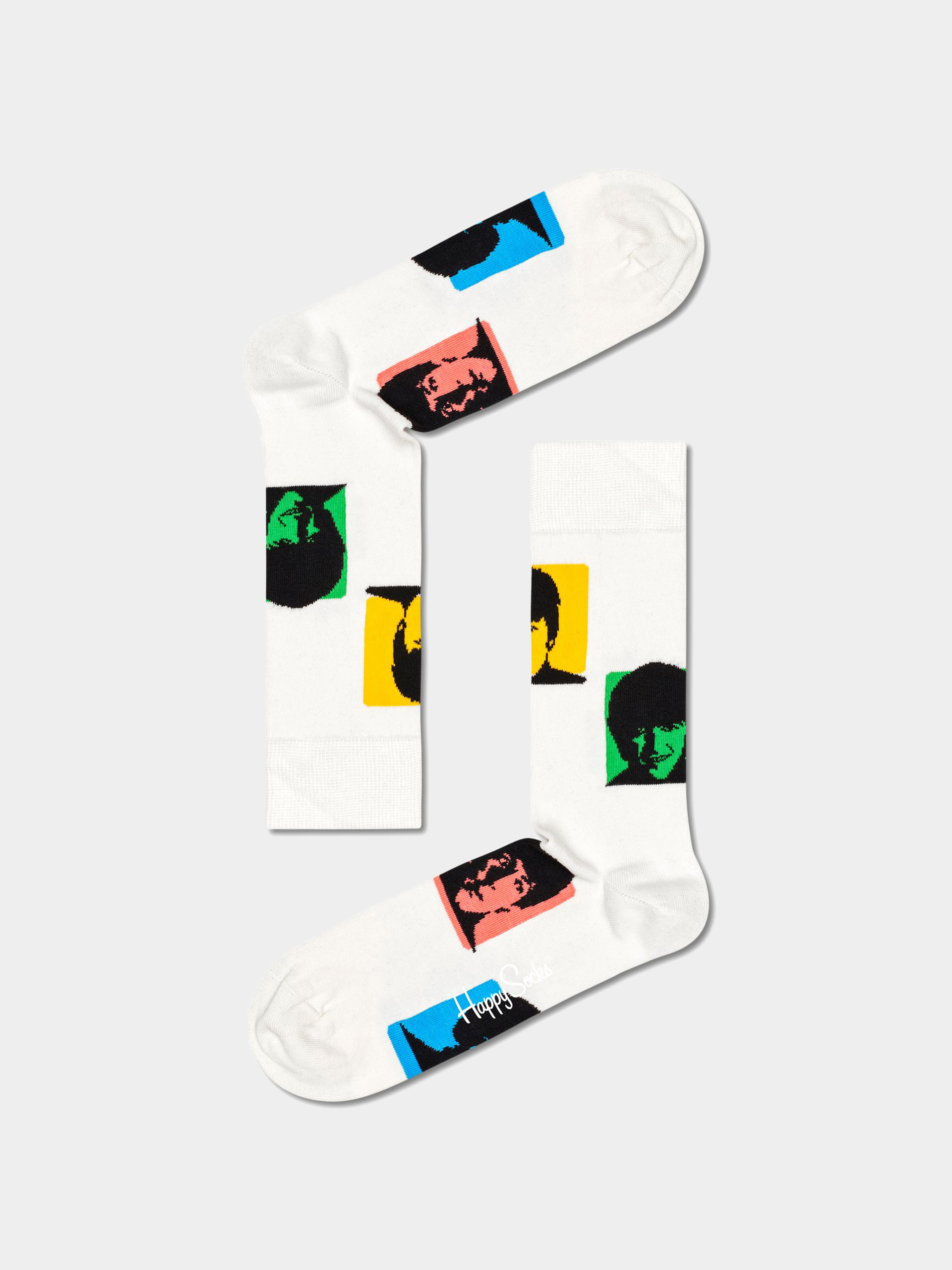 Skarpetki Happy Socks The Beatles Silhouettes (white)