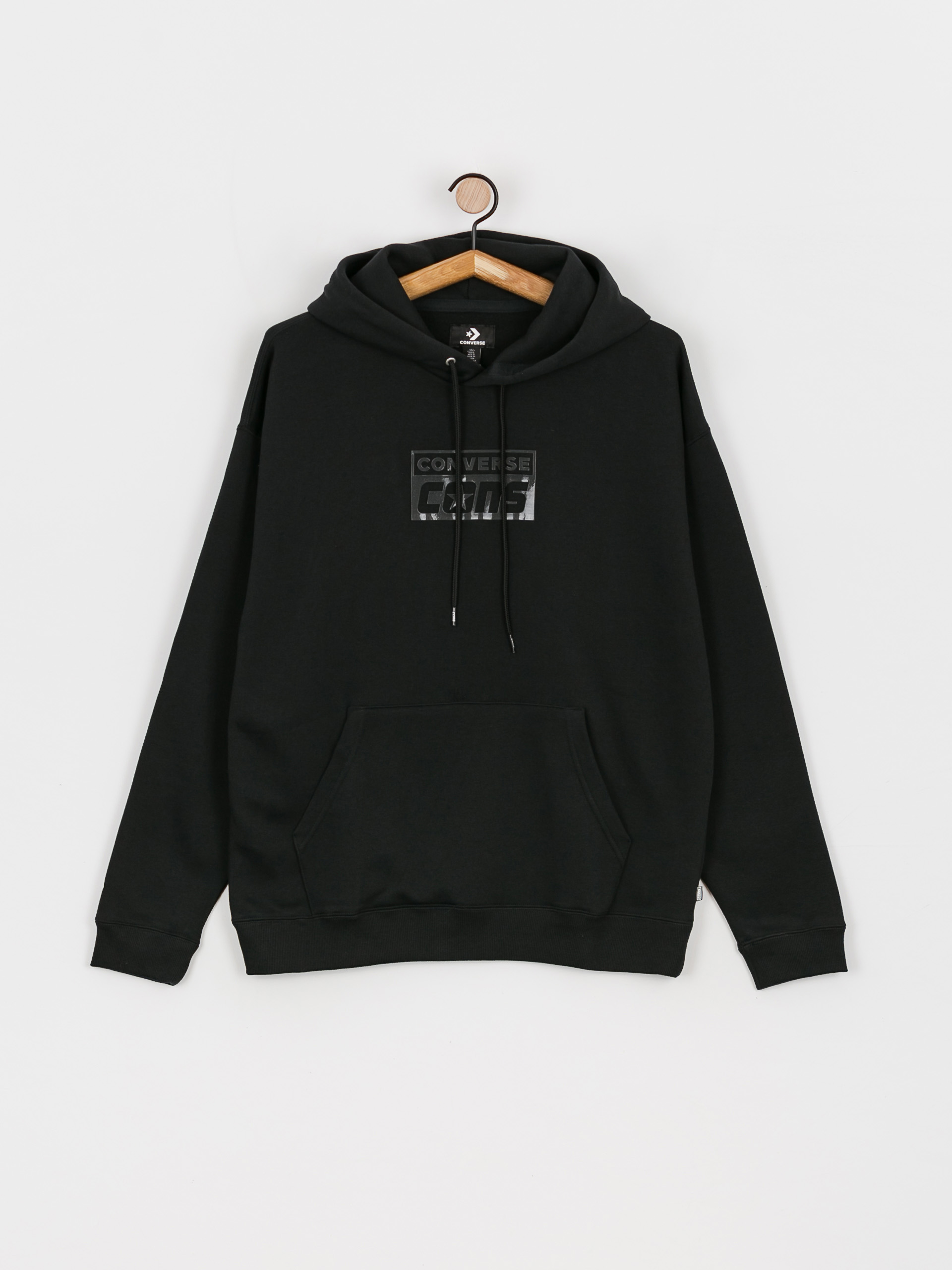 Bluza z kapturem Converse Cons Brushed Back HD (black)