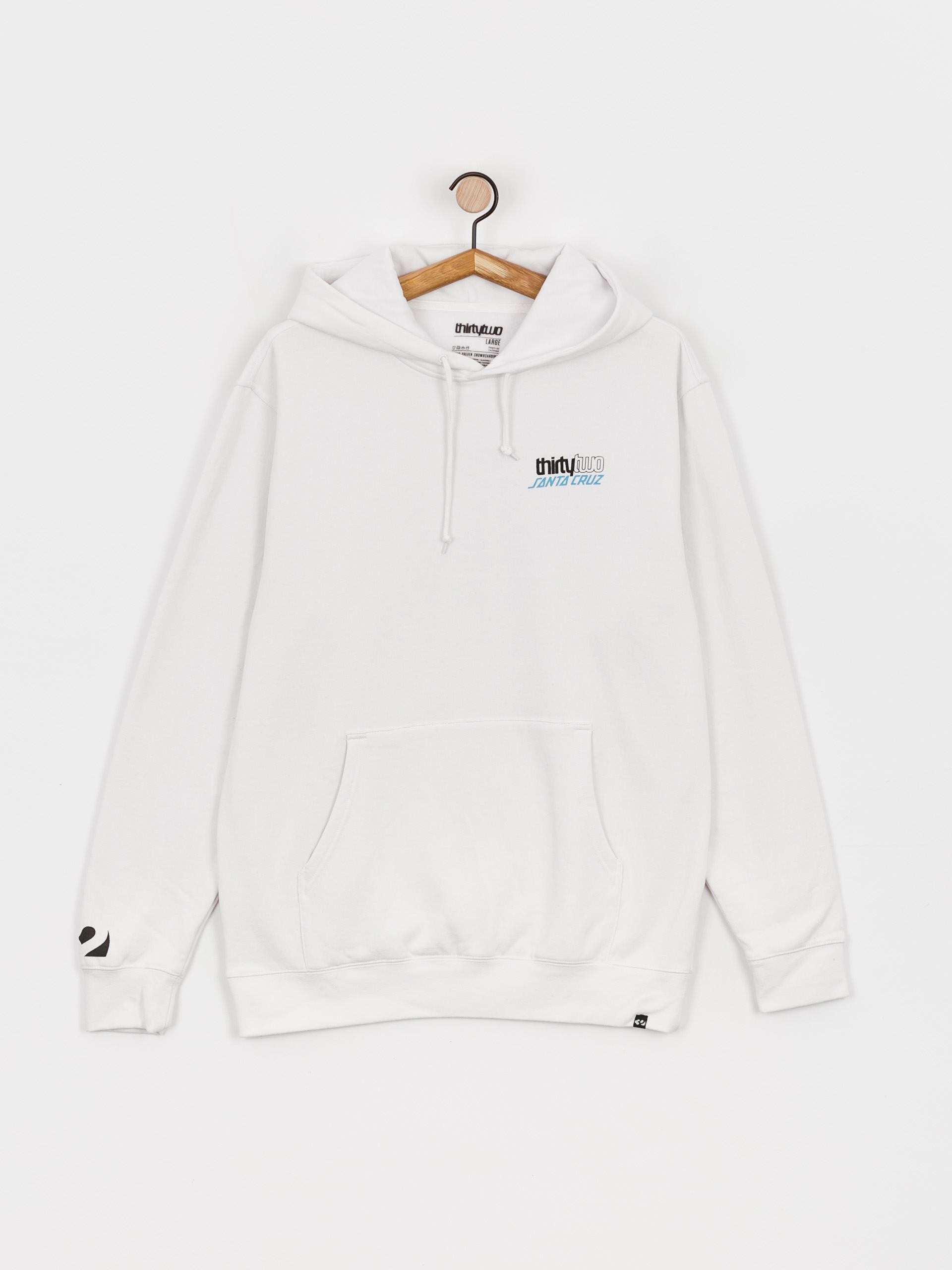 Męska Bluza aktywna ThirtyTwo X Santa Cruz HD (white)