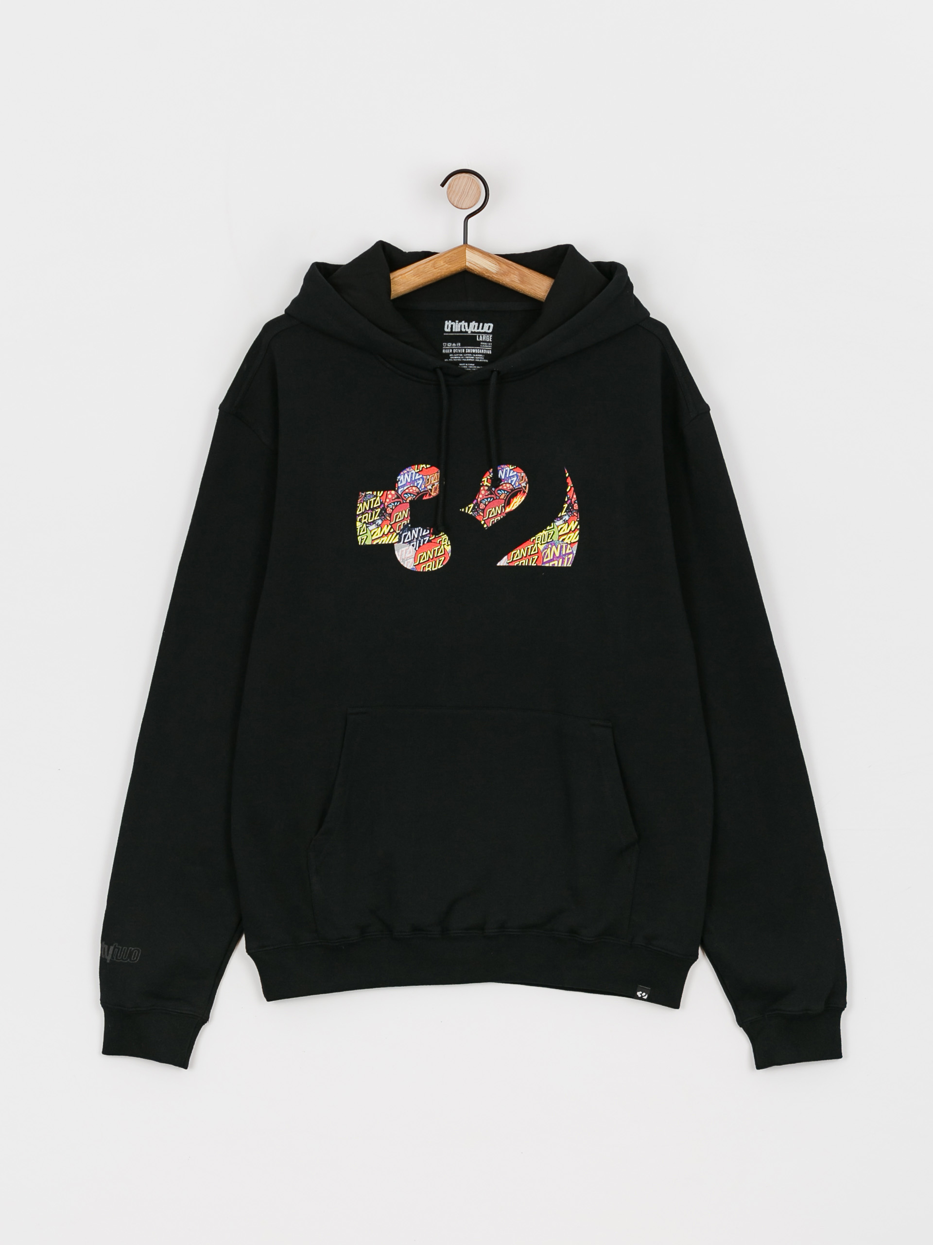 Męska Bluza aktywna ThirtyTwo X Santa Cruz HD (black)