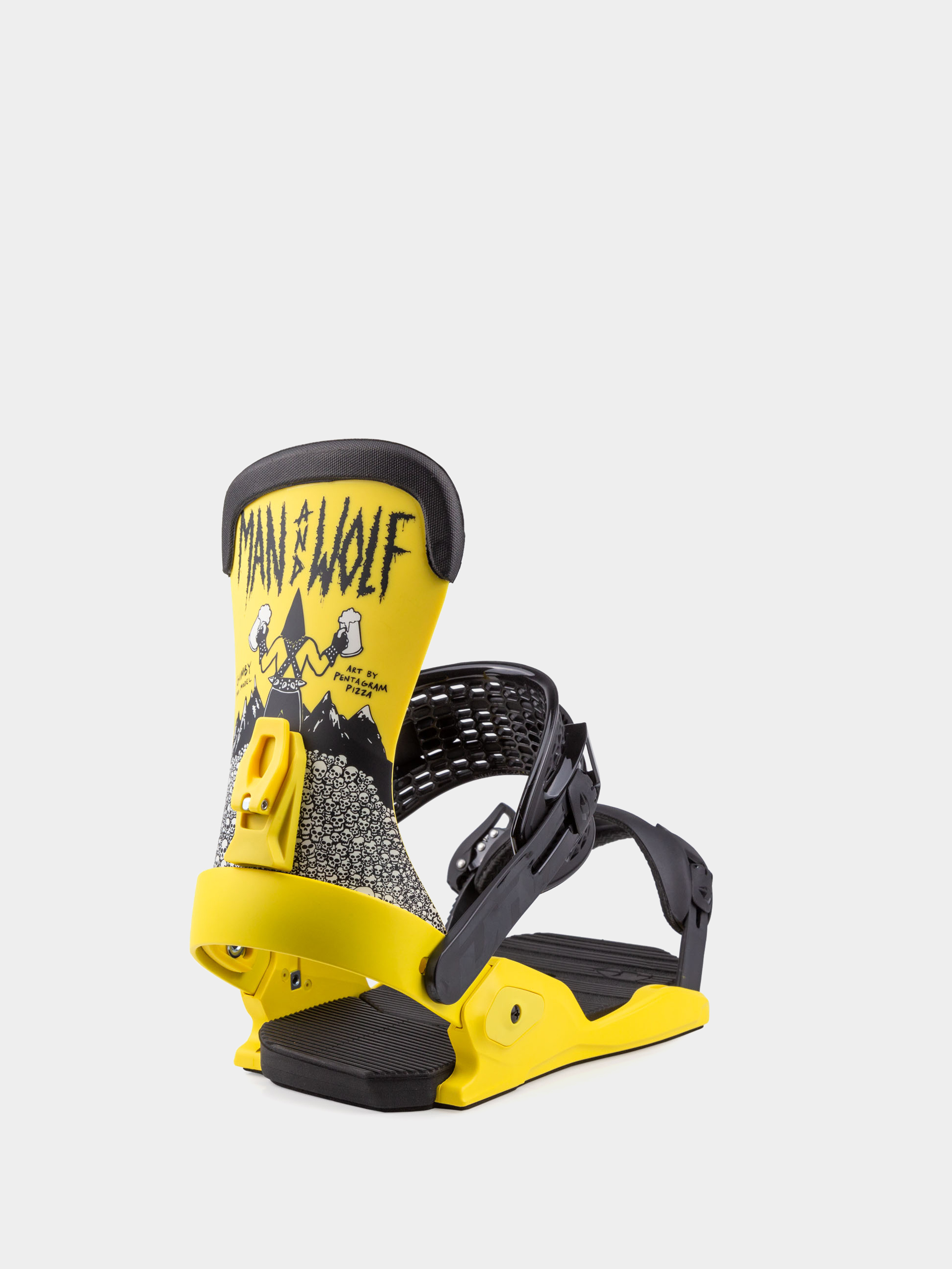 Męskie Wiązania snowboardowe Drake Fifty Man&Wolf (yellow)