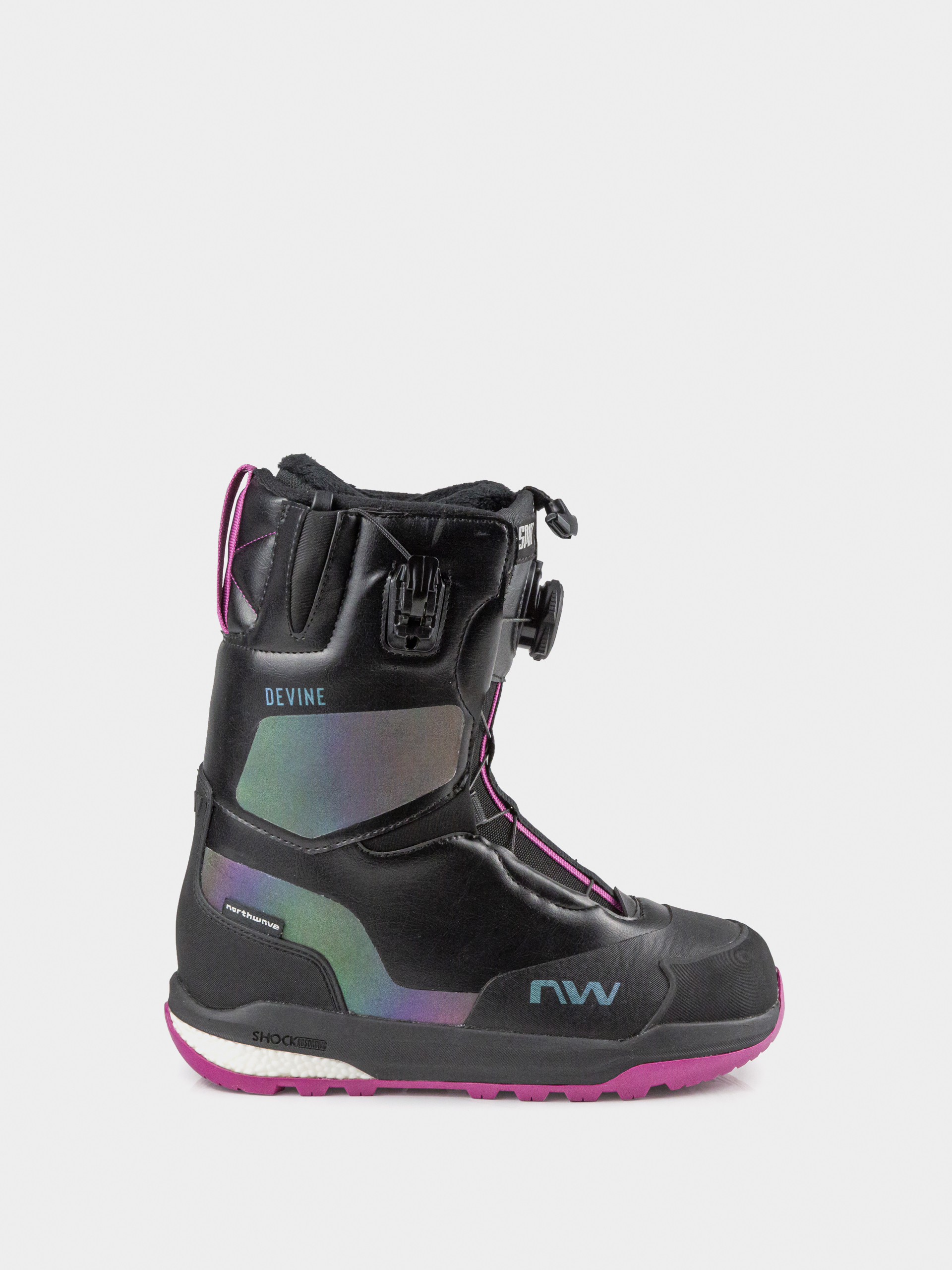 Damskie Buty snowboardowe Northwave Devine Hybrid (black/iridescent)