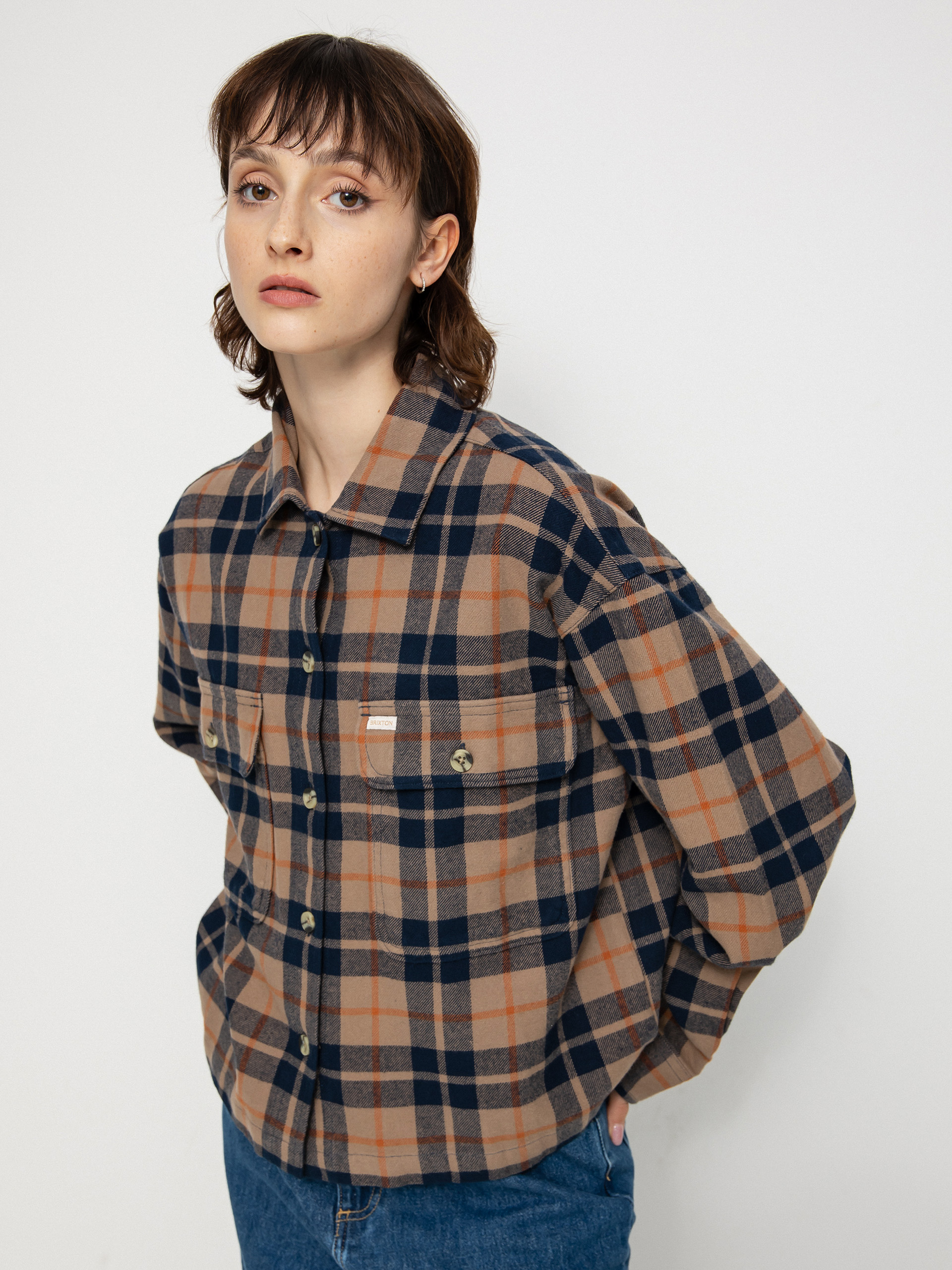 Koszula Brixton Bowery Flannel Ls Wmn (pine bark)