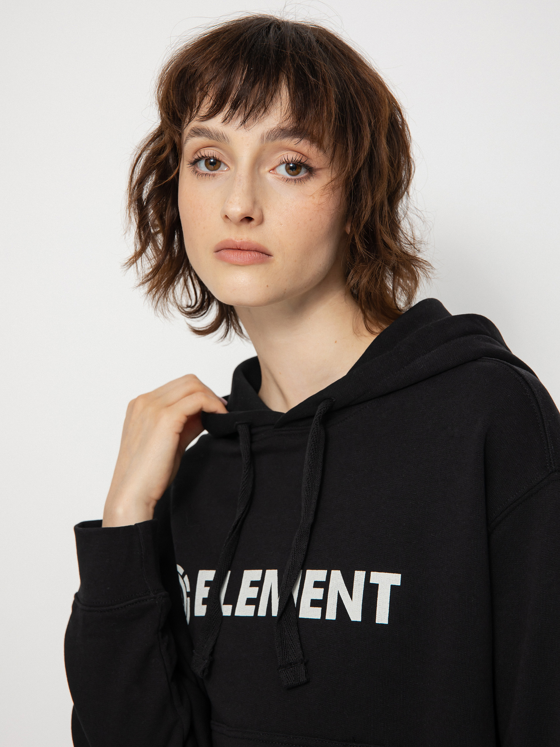 Bluza z kapturem Element Logo HD Wmn (flint black)