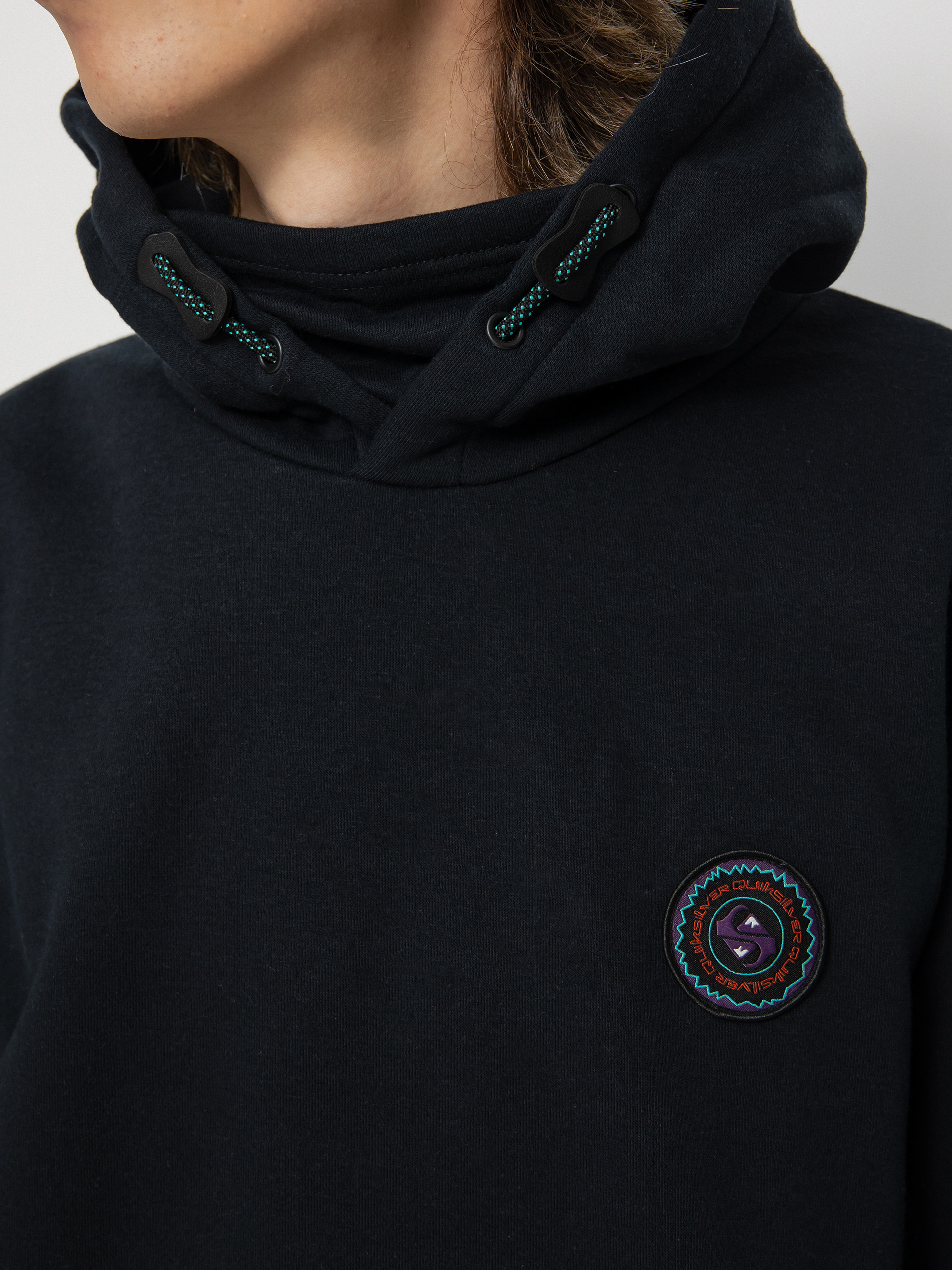 Męska Bluza aktywna Quiksilver Big Logo Tech HD (true black)