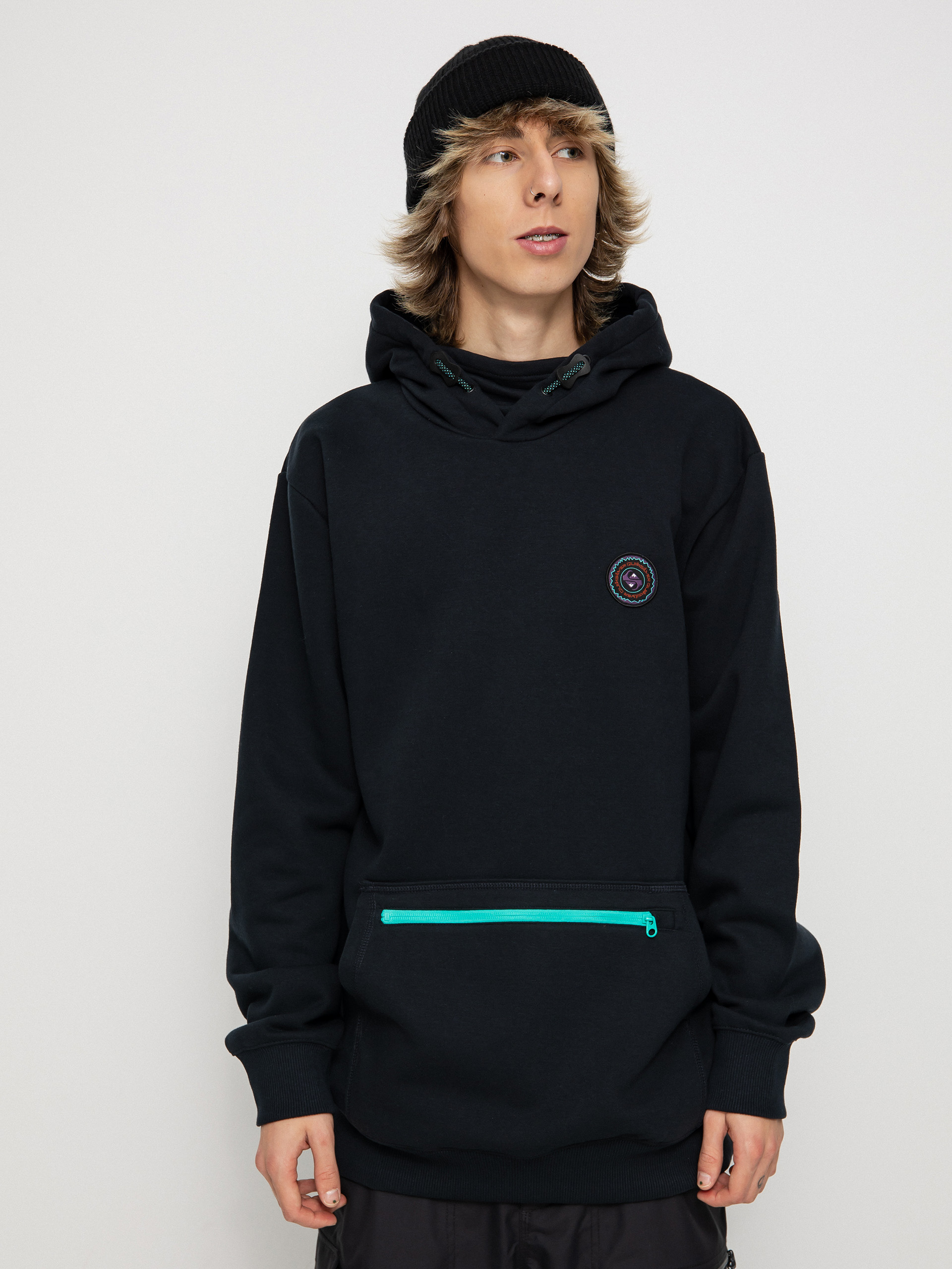 Męska Bluza aktywna Quiksilver Big Logo Tech HD (true black)