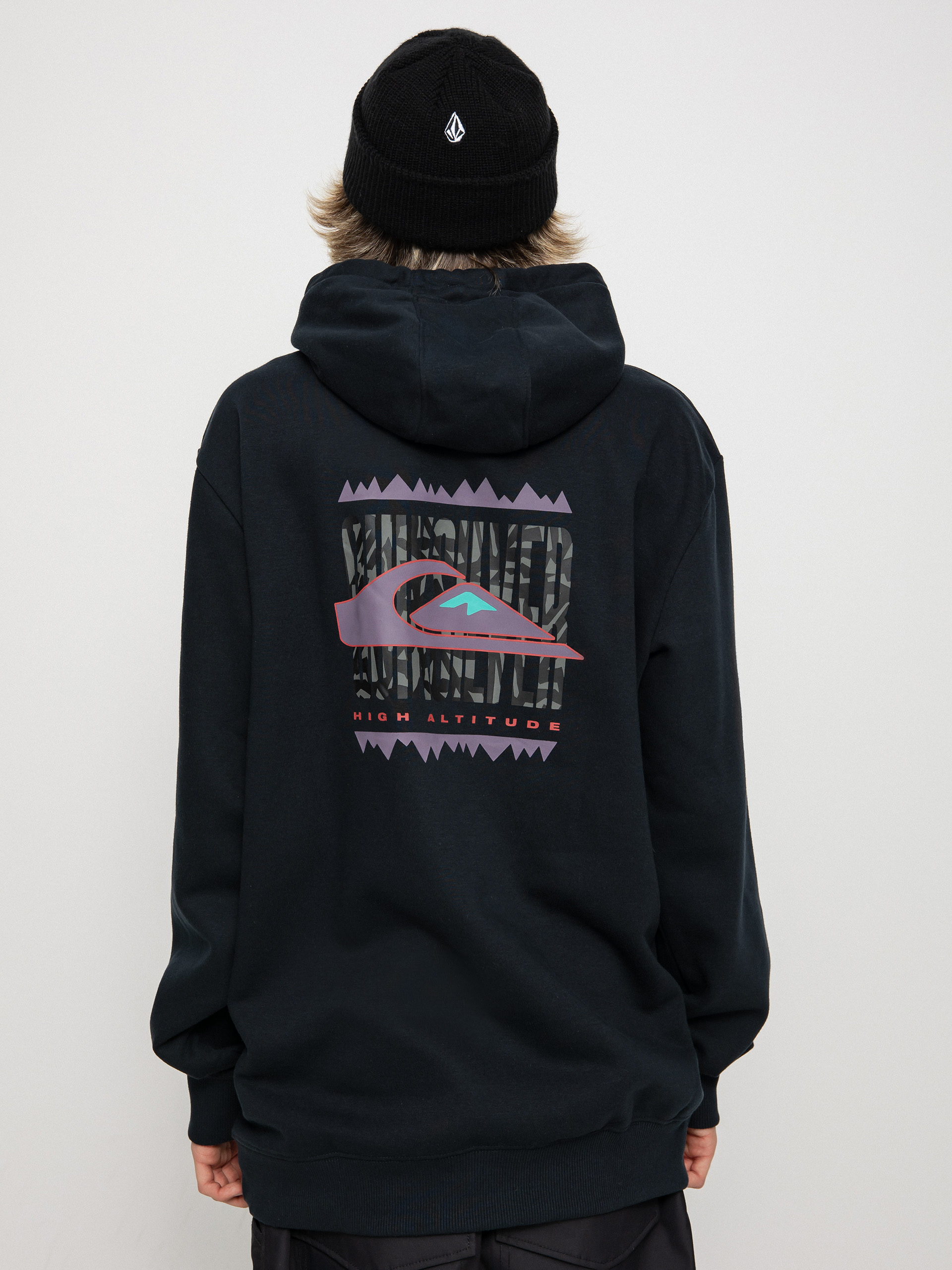 Męska Bluza aktywna Quiksilver Big Logo Tech HD (true black)