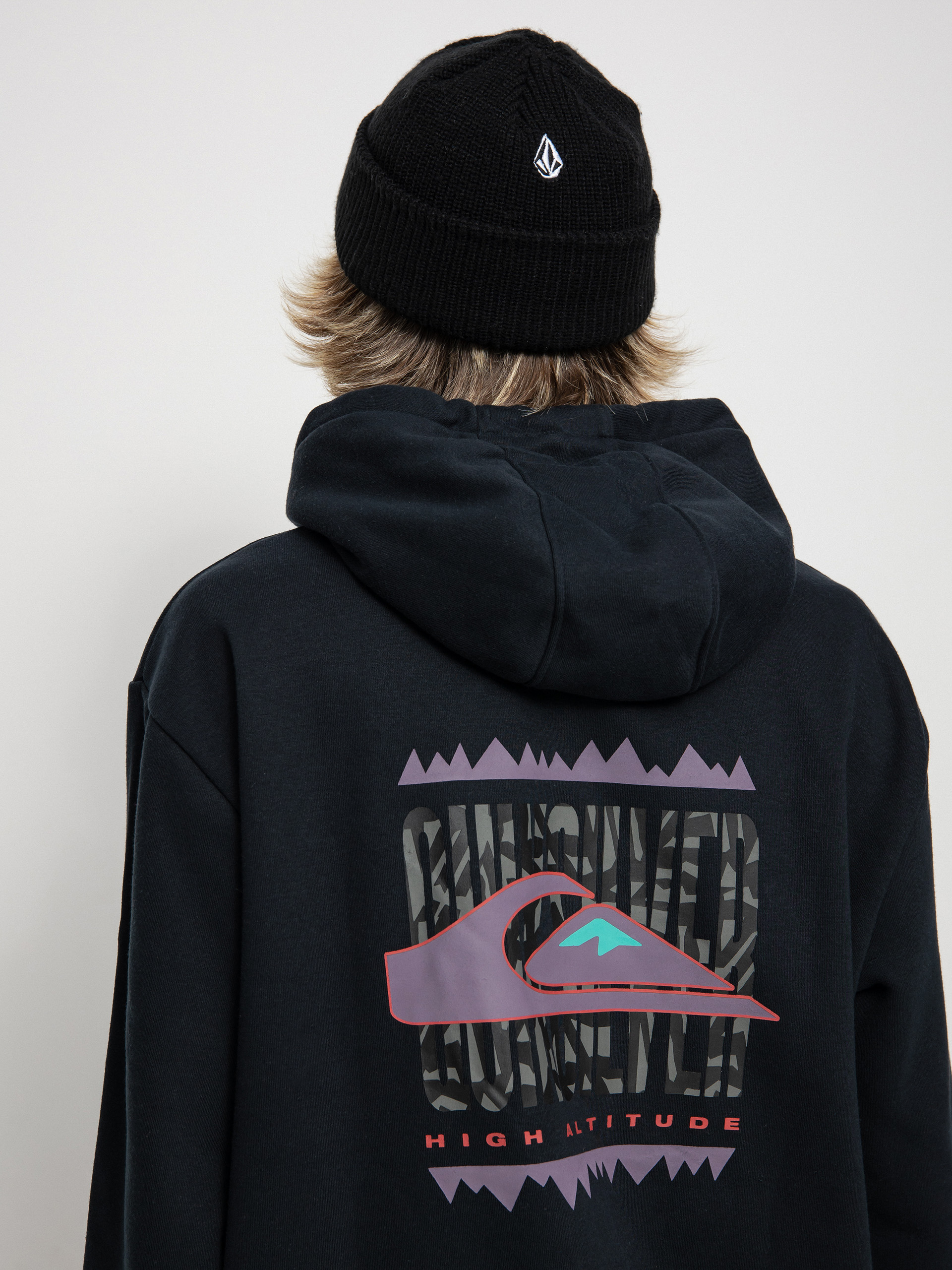 Męska Bluza aktywna Quiksilver Big Logo Tech HD (true black)