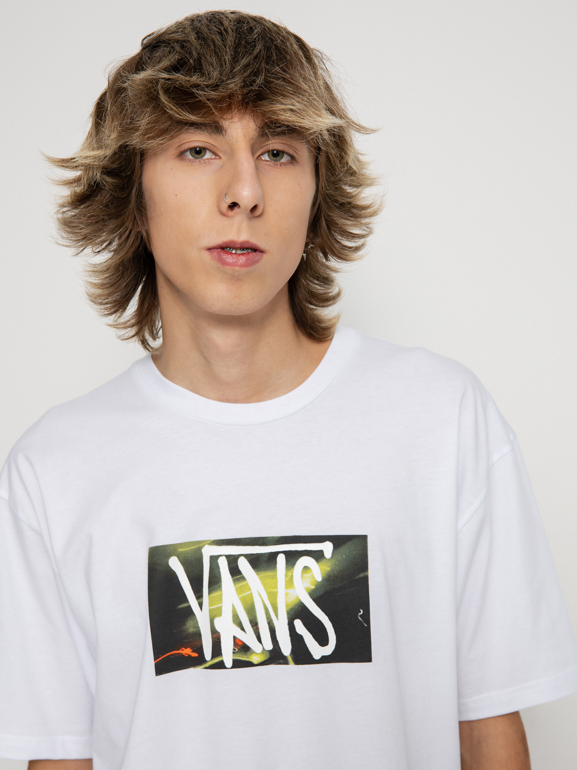 T-shirt Vans Light Box Logo (white)