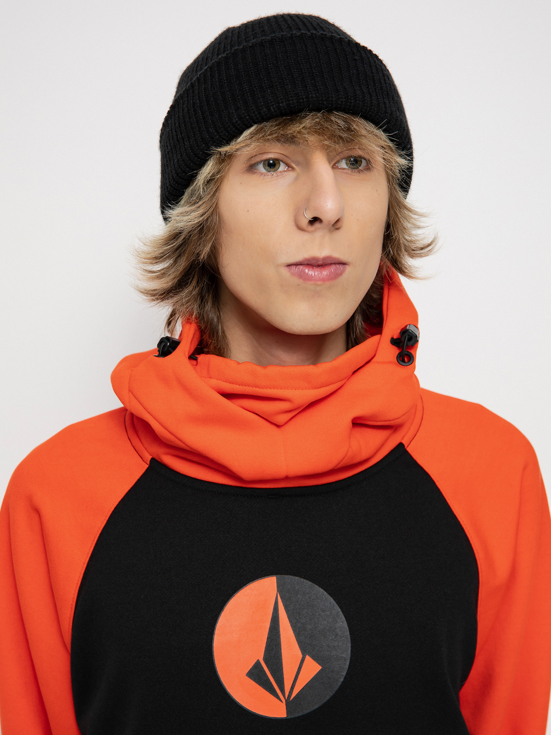 Męska Bluza aktywna Volcom Hydro Riding HD (orange shock)
