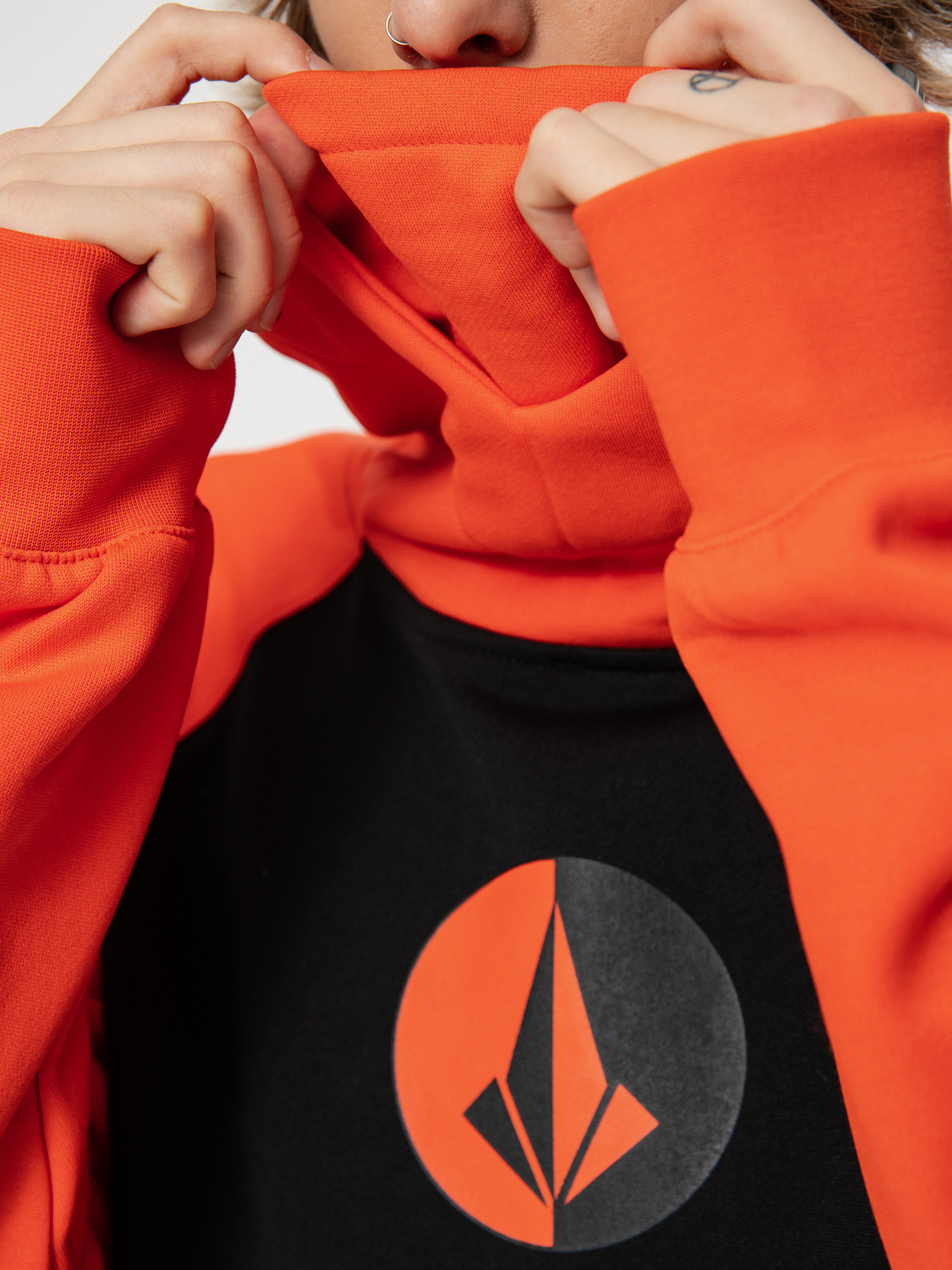 Męska Bluza aktywna Volcom Hydro Riding HD (orange shock)