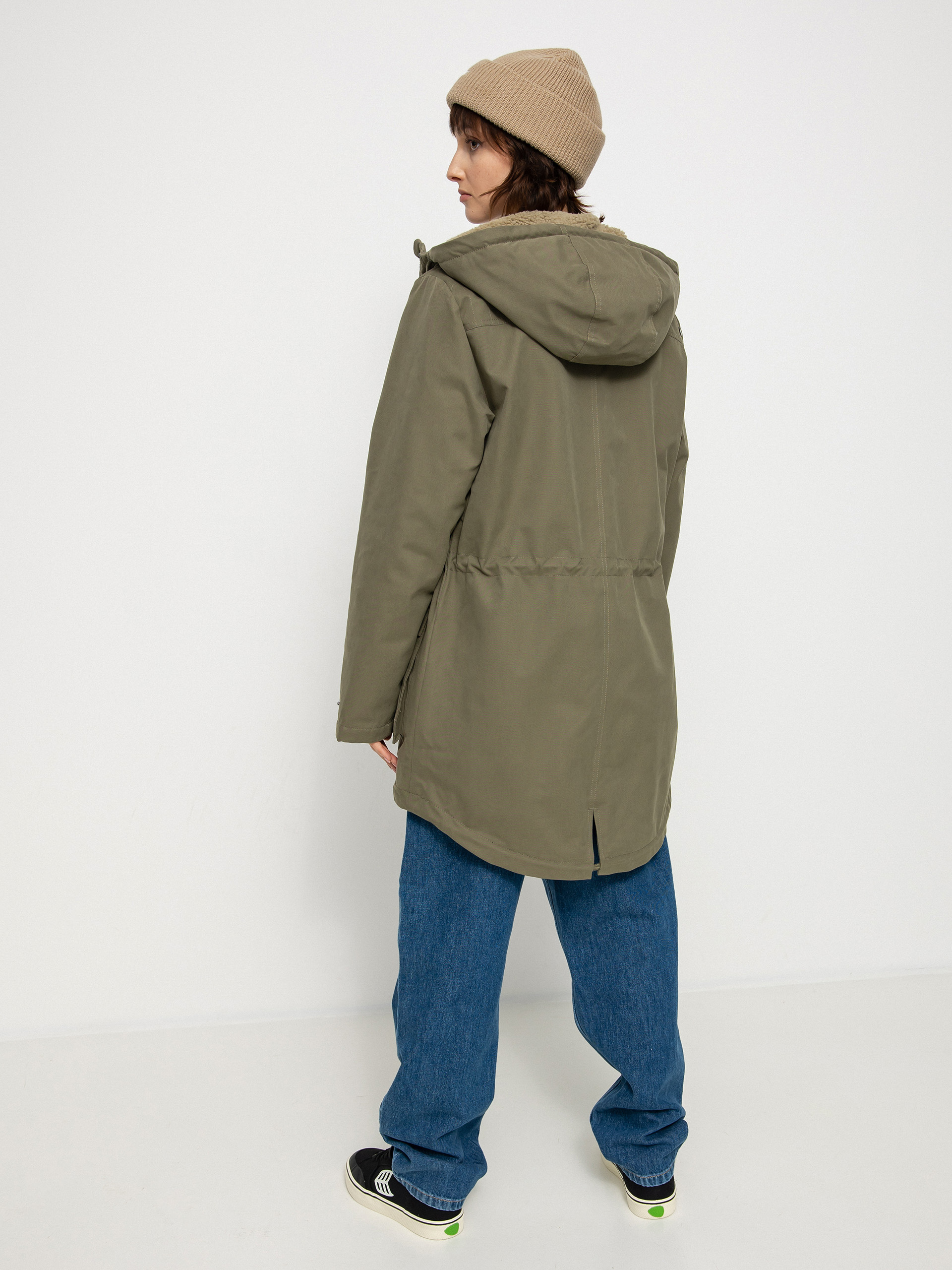 Kurtka Volcom Walk On By 5K Parka Wmn (army green combo)