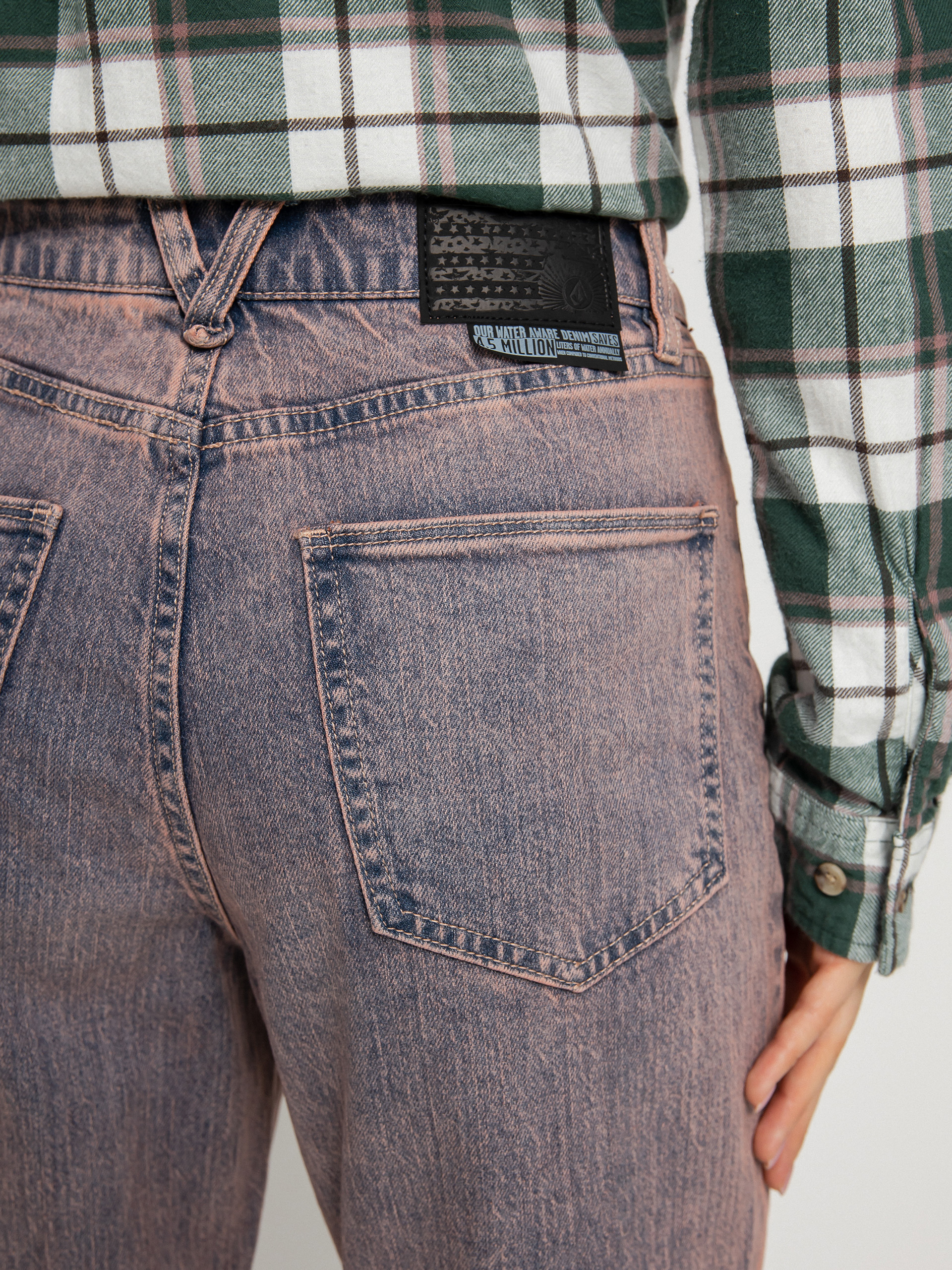 Spodnie Volcom Stoned Straight Wmn (coral haze)