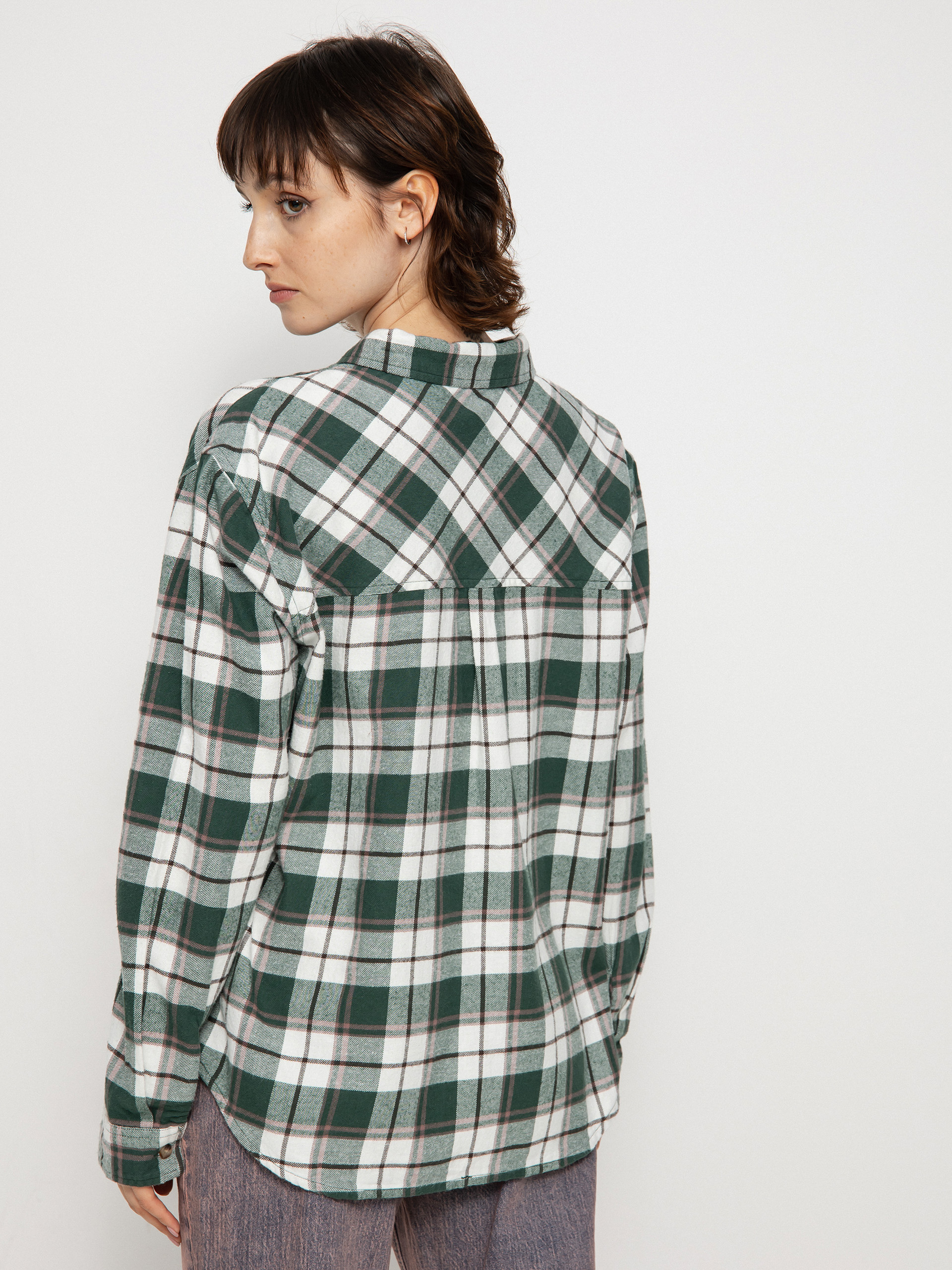 Koszula Volcom Plaid To Meet U Ls Wmn (dark pine)