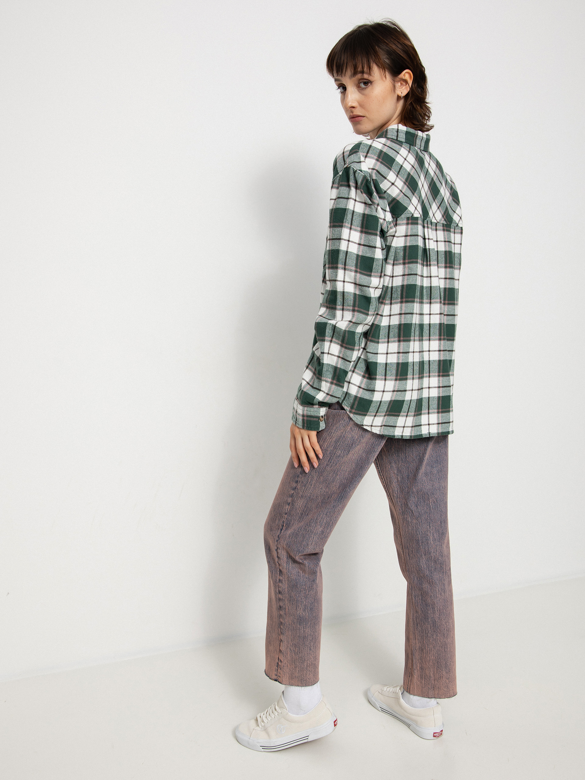 Koszula Volcom Plaid To Meet U Ls Wmn (dark pine)