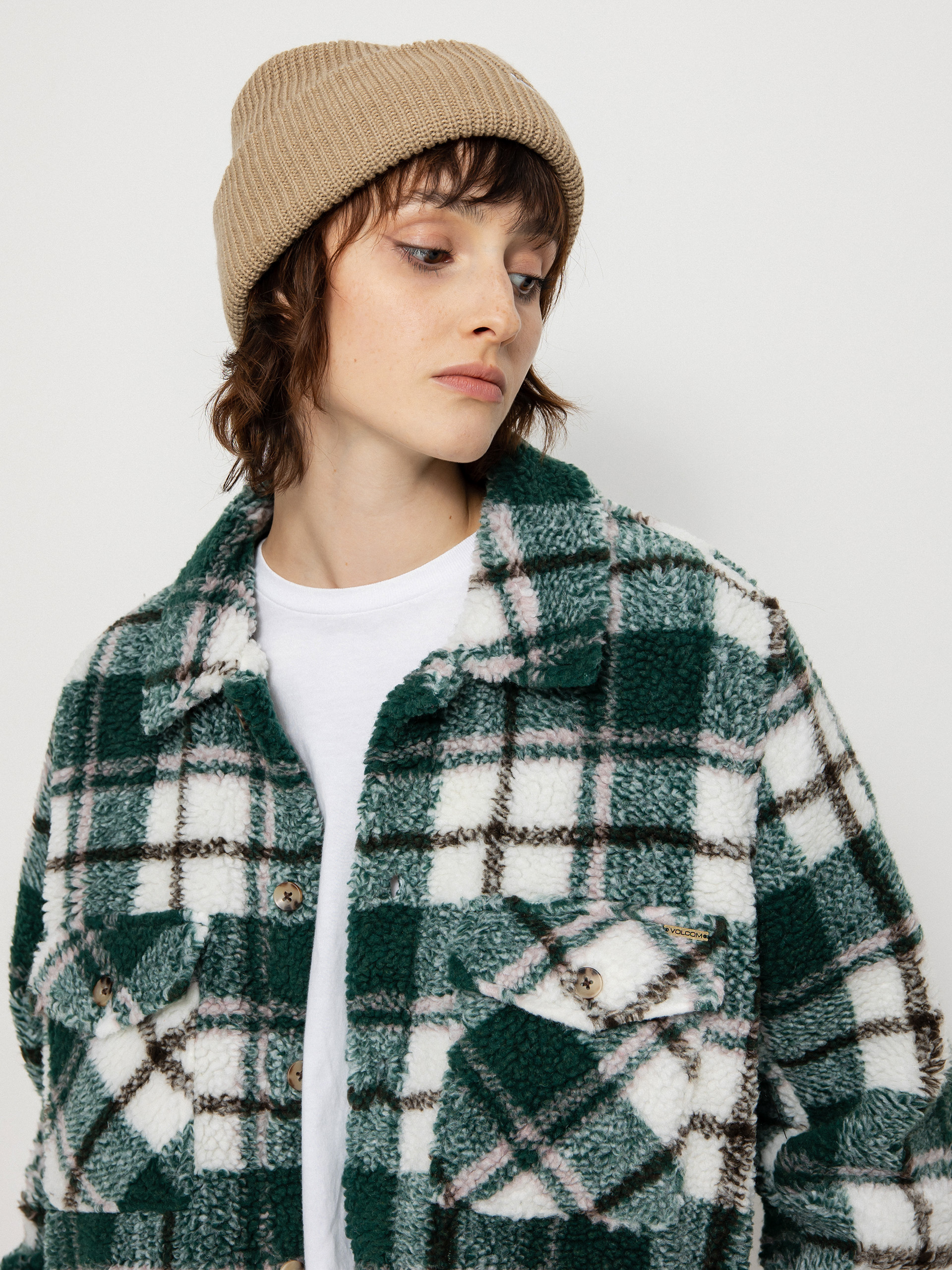 Kurtka Volcom Silent Sherpa Wmn (dark pine)