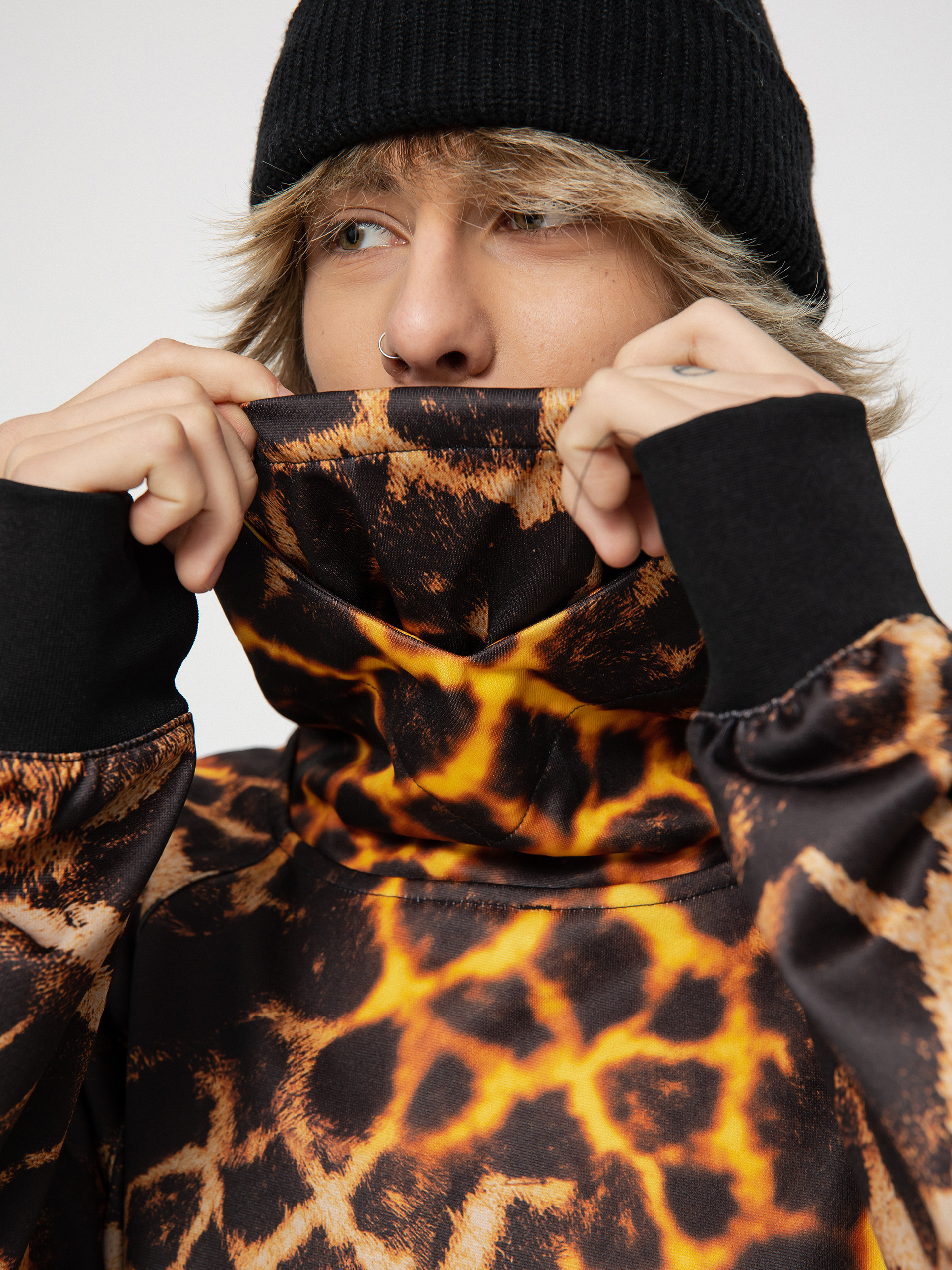 Bluza z kapturem Volcom Hydro Riding HD (gold giraffe)