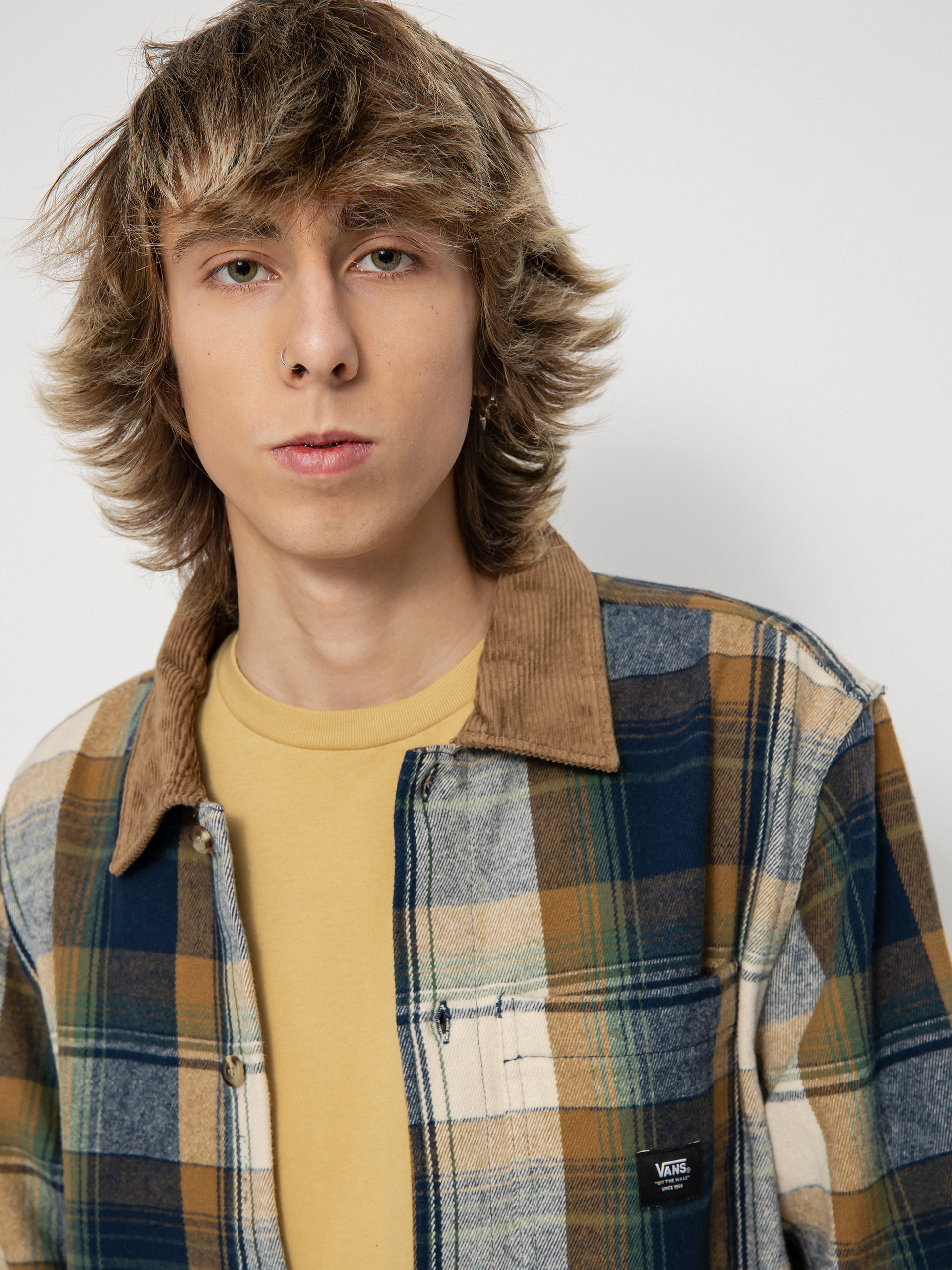 Koszula Vans Saxon (oatmeal/dress blues)