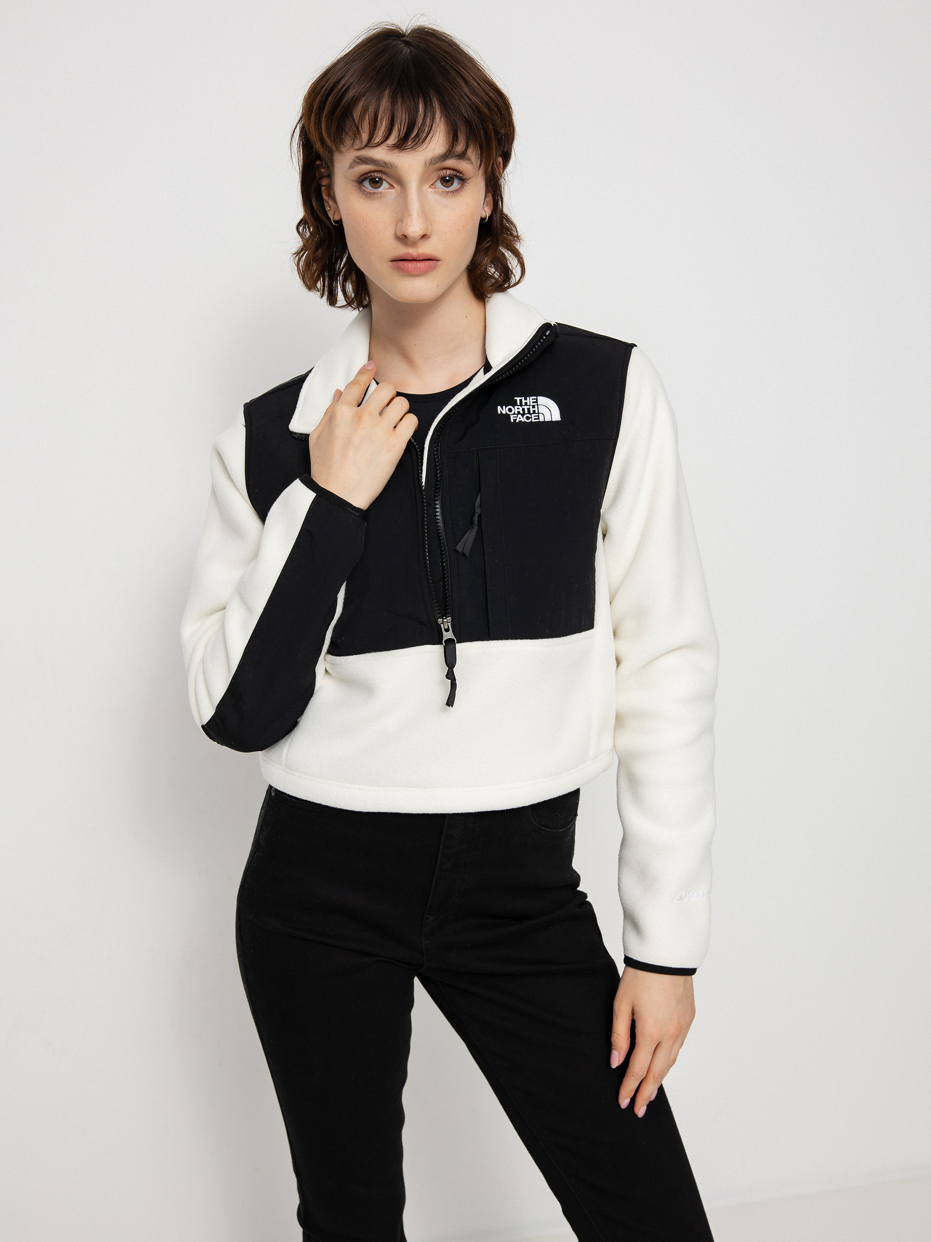 Damski Polar The North Face Denali Crop (gardenia white)