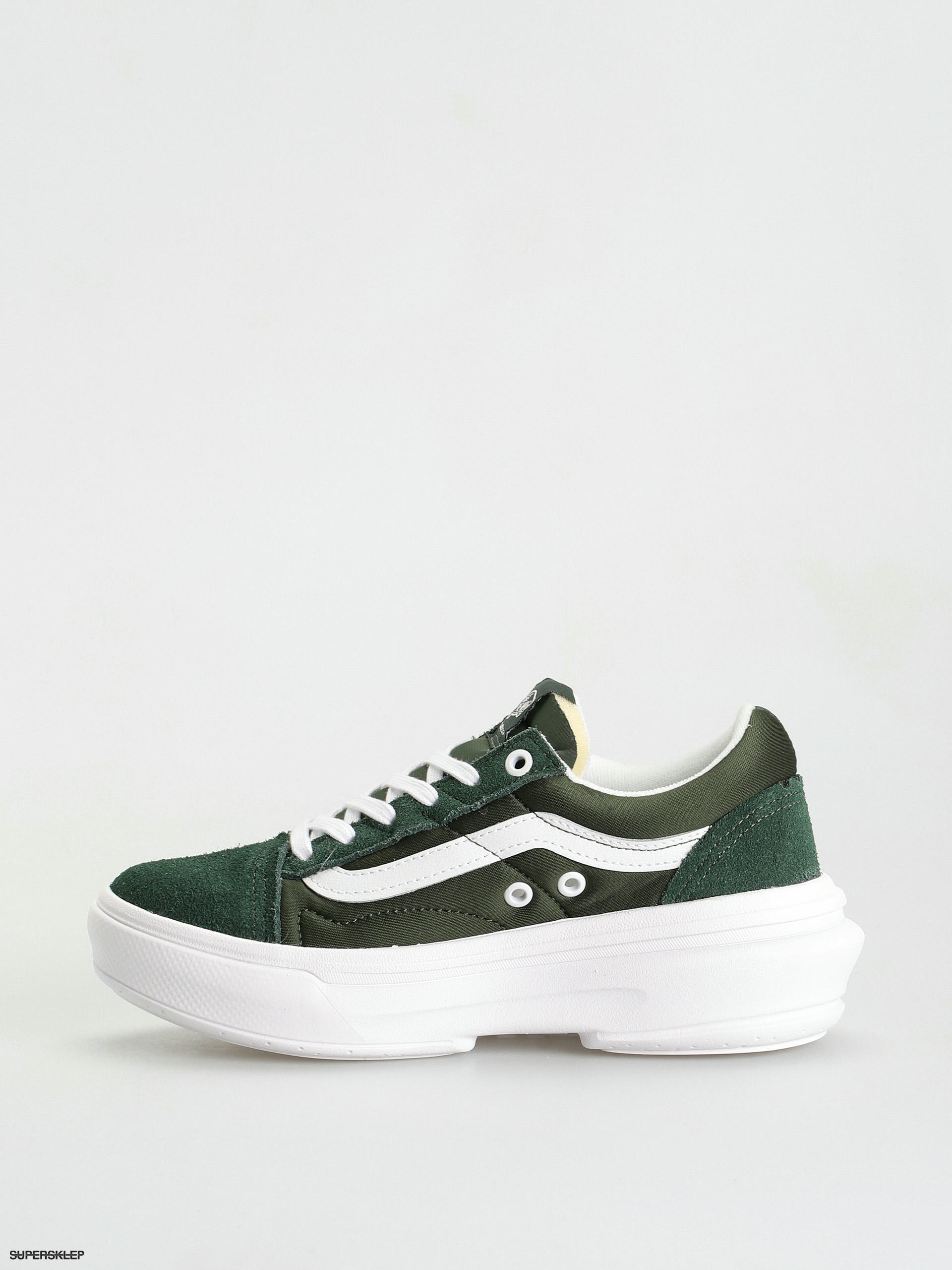 vans old skool pro white green